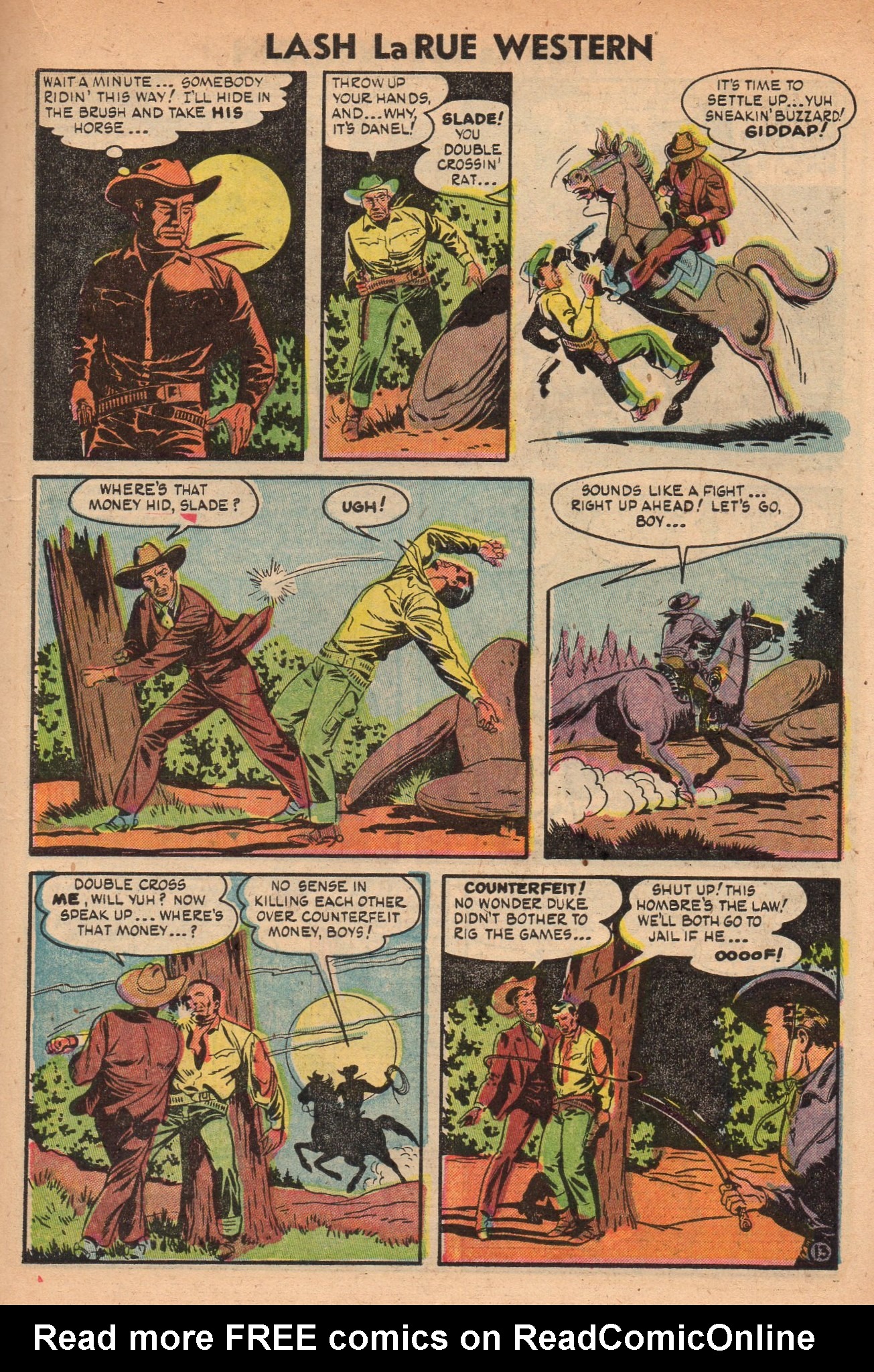 Read online Lash Larue Western (1949) comic -  Issue #49 - 15