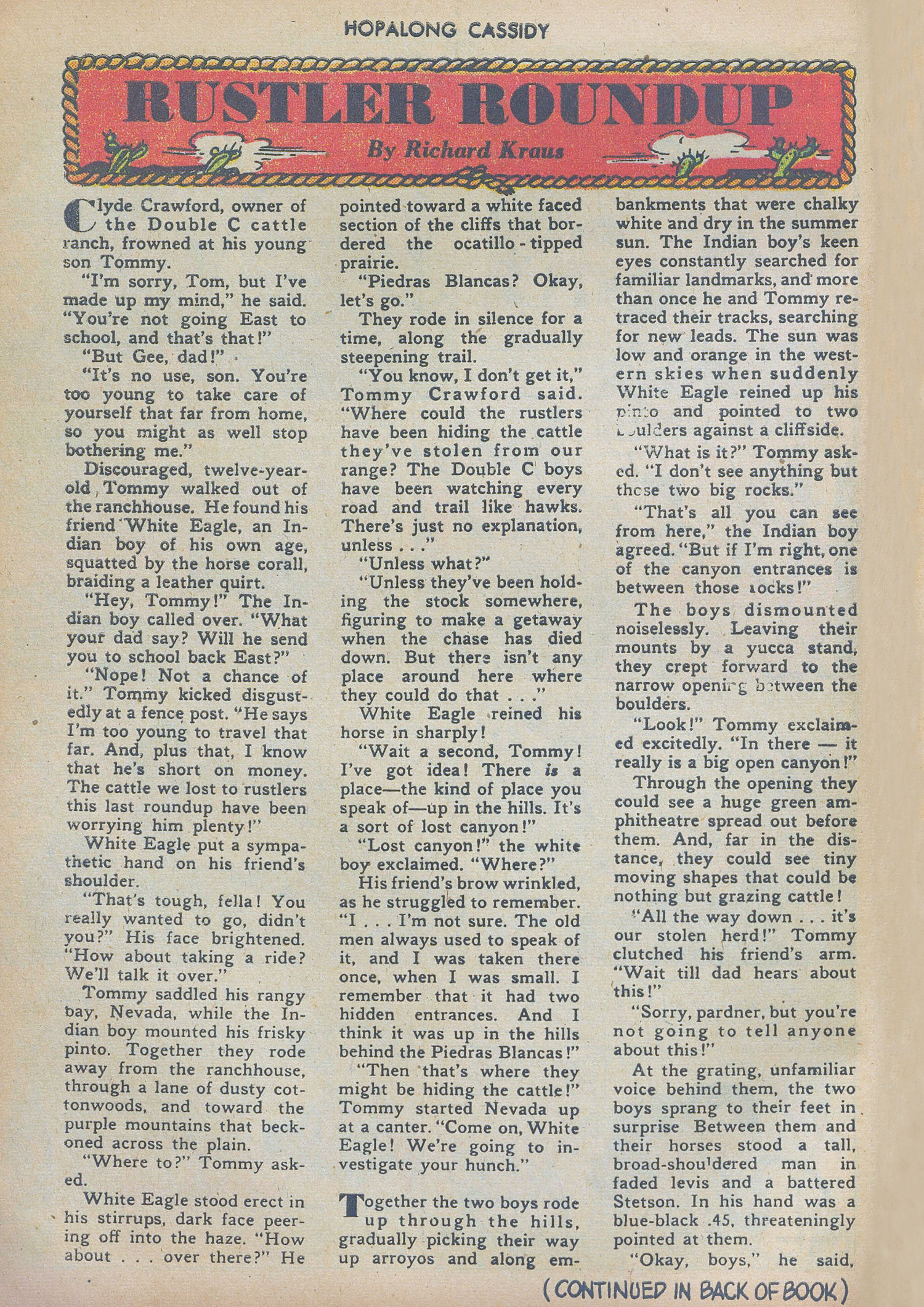 Read online Hopalong Cassidy comic -  Issue #9 - 14