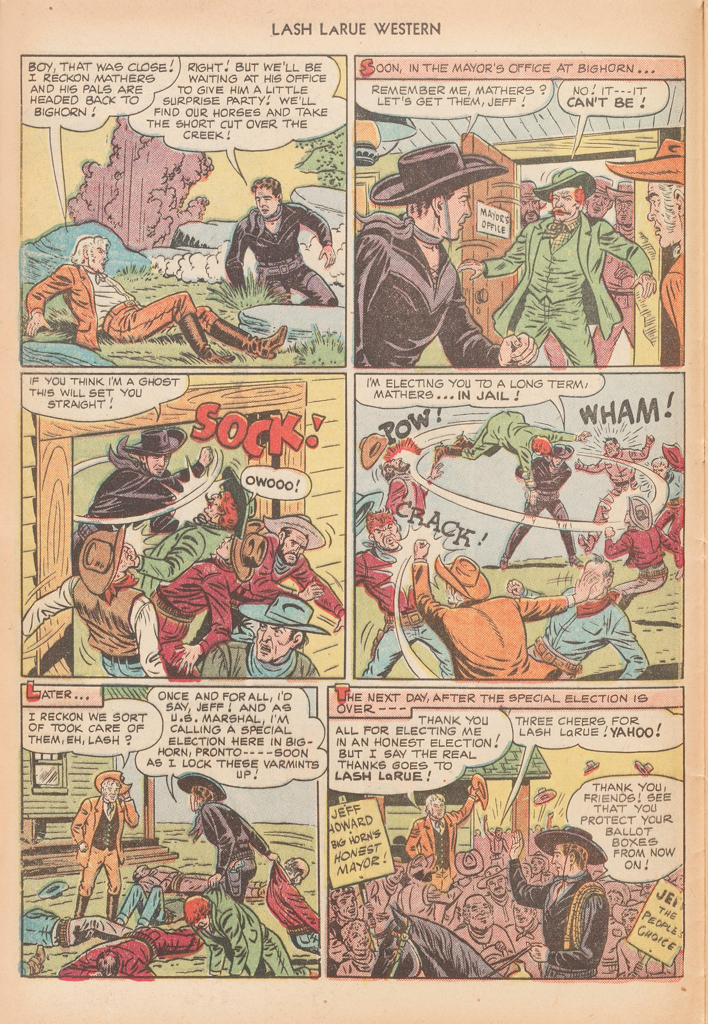Read online Lash Larue Western (1949) comic -  Issue #12 - 12