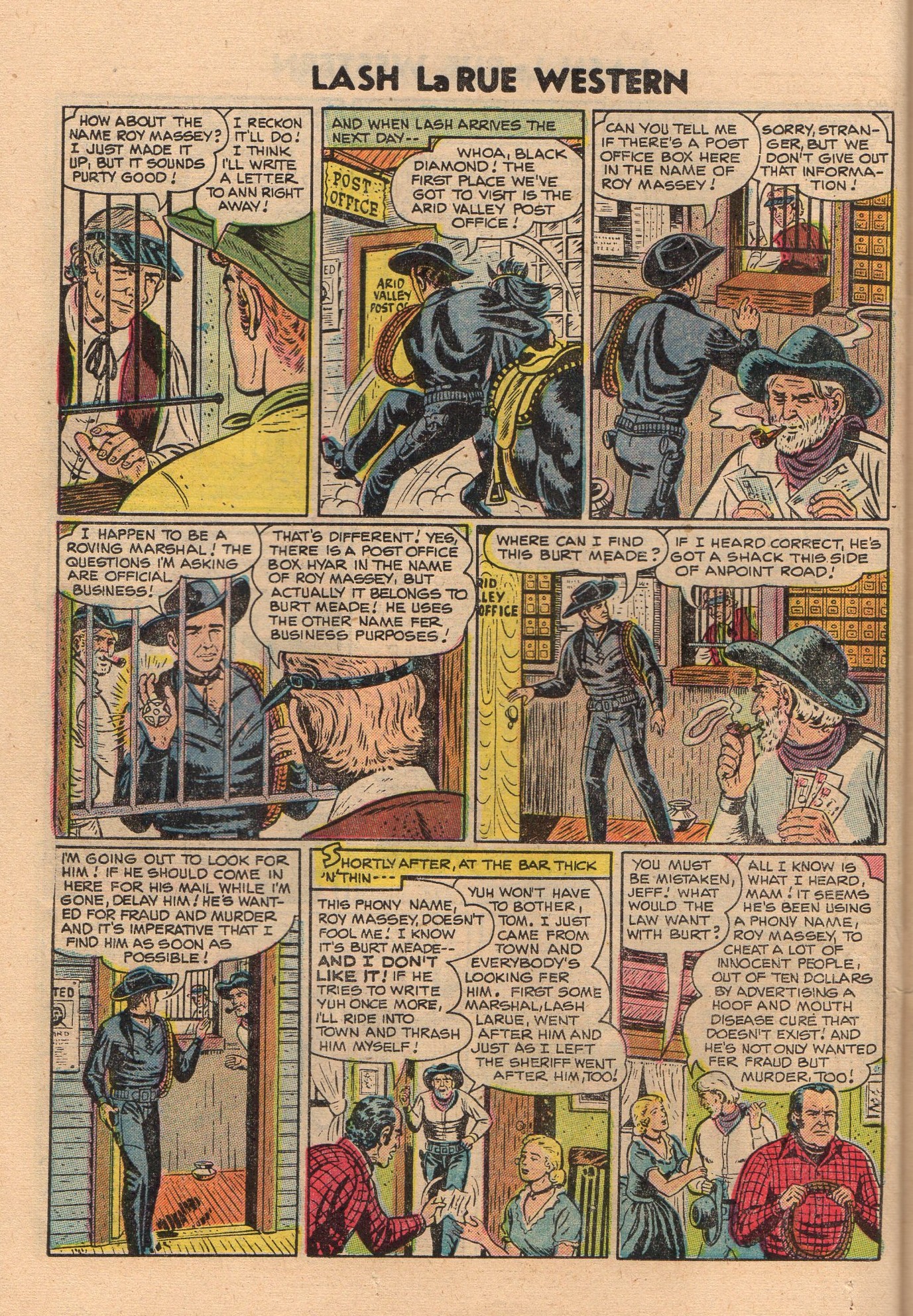 Read online Lash Larue Western (1949) comic -  Issue #50 - 26
