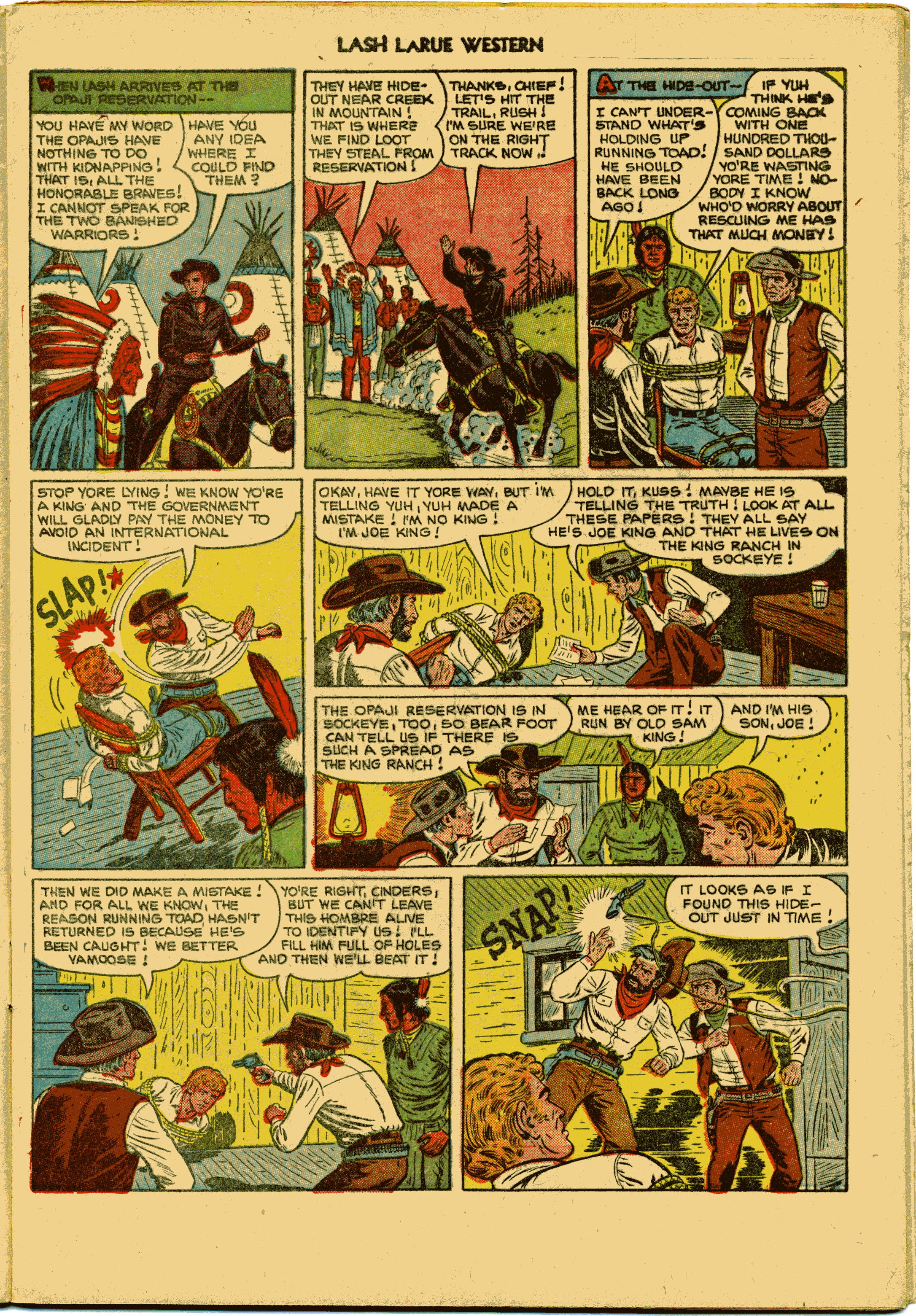 Read online Lash Larue Western (1949) comic -  Issue #27 - 9