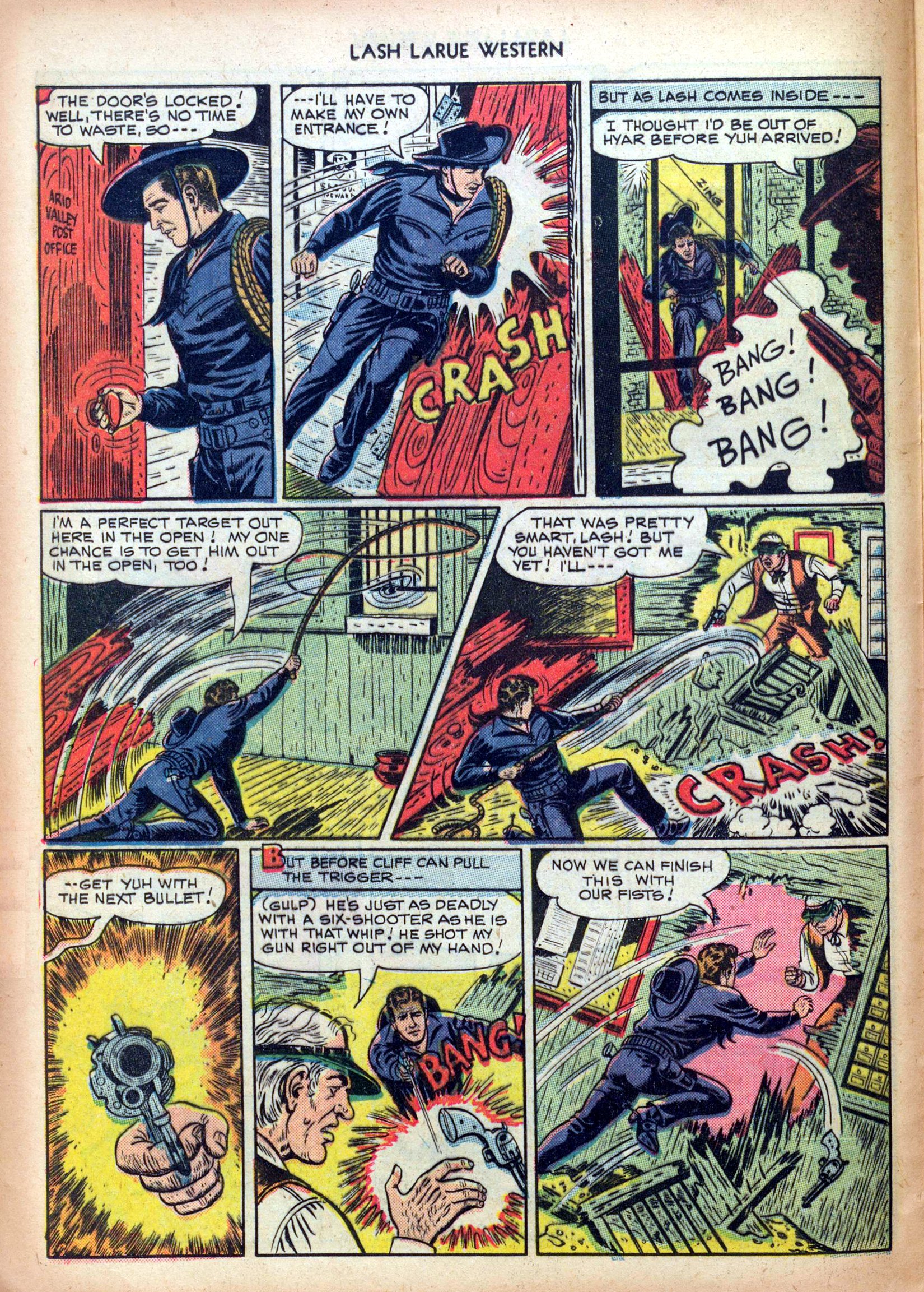 Read online Lash Larue Western (1949) comic -  Issue #4 - 12
