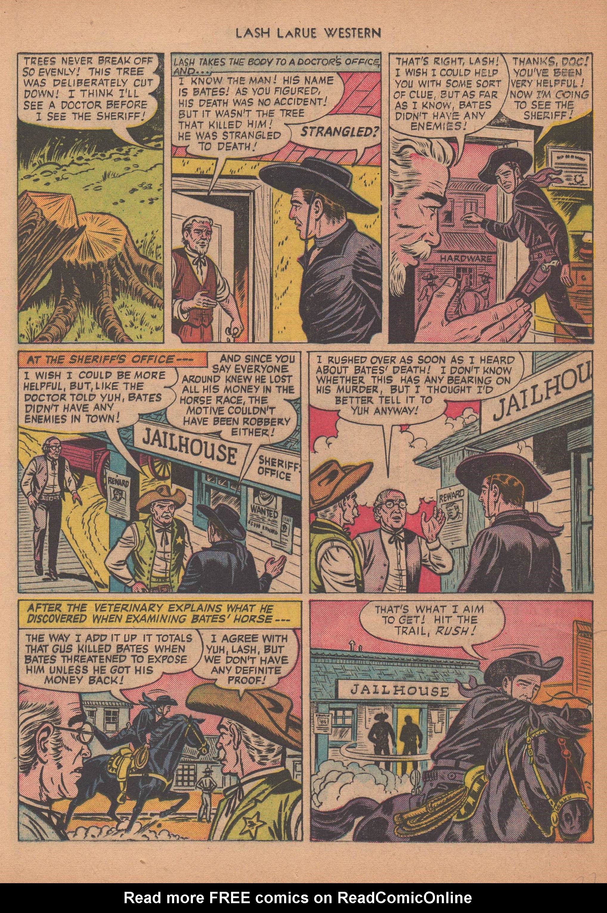 Read online Lash Larue Western (1949) comic -  Issue #14 - 30