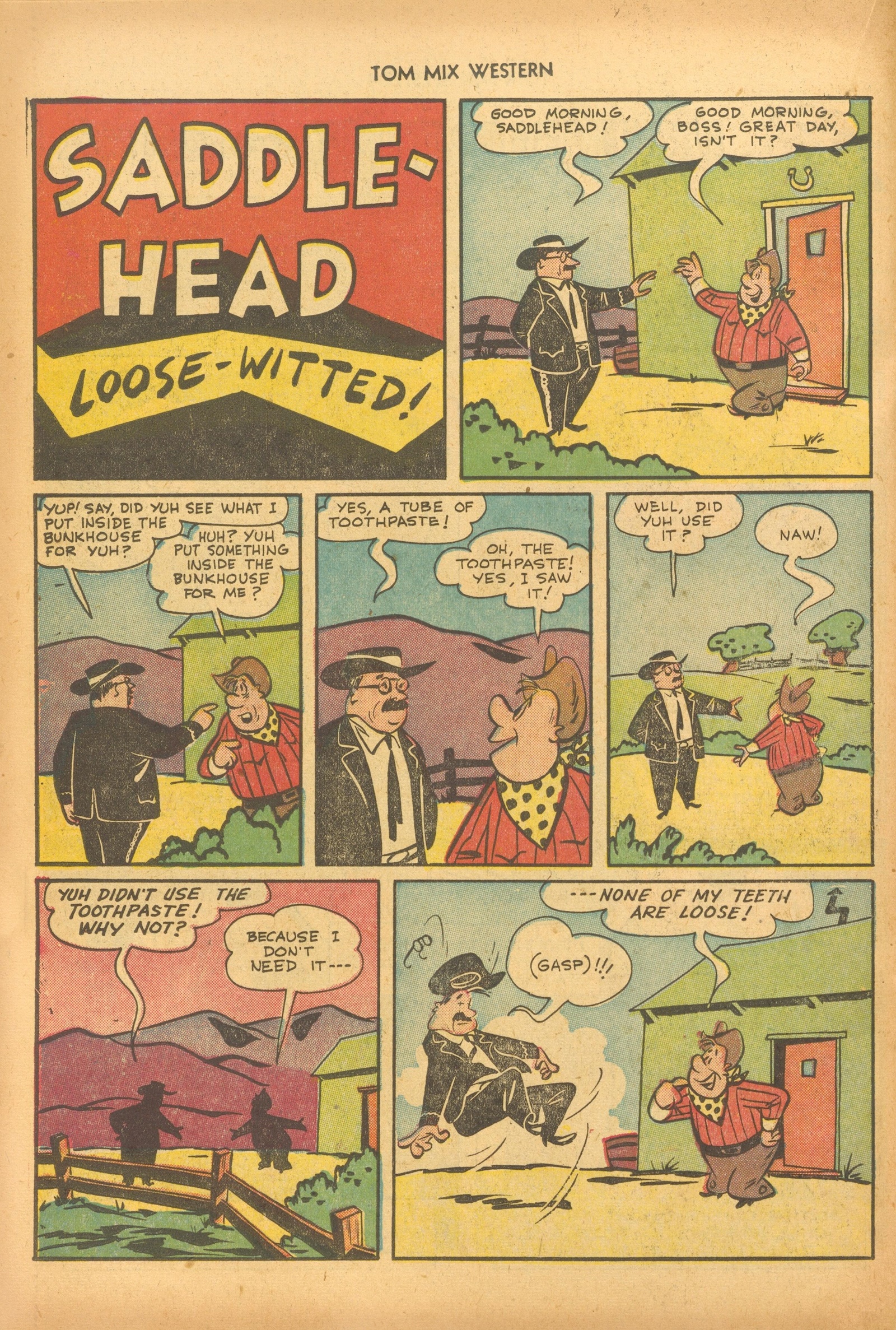 Read online Tom Mix Western (1948) comic -  Issue #46 - 22