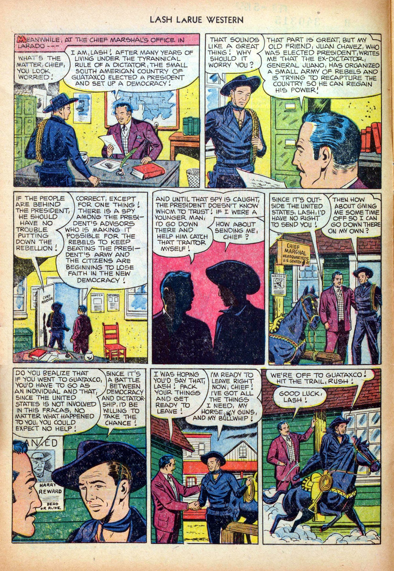 Read online Lash Larue Western (1949) comic -  Issue #26 - 4