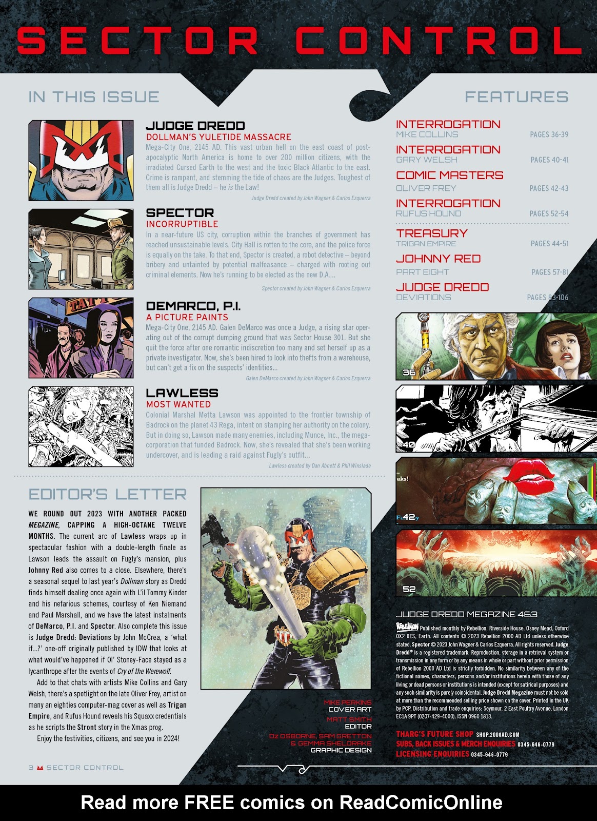 Judge Dredd Megazine (Vol. 5) issue 463 - Page 3