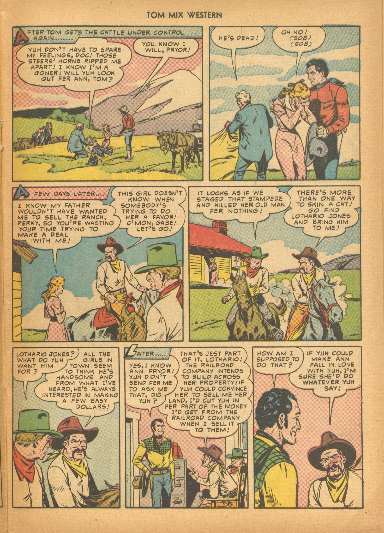 Read online Tom Mix Western (1948) comic -  Issue #33 - 21