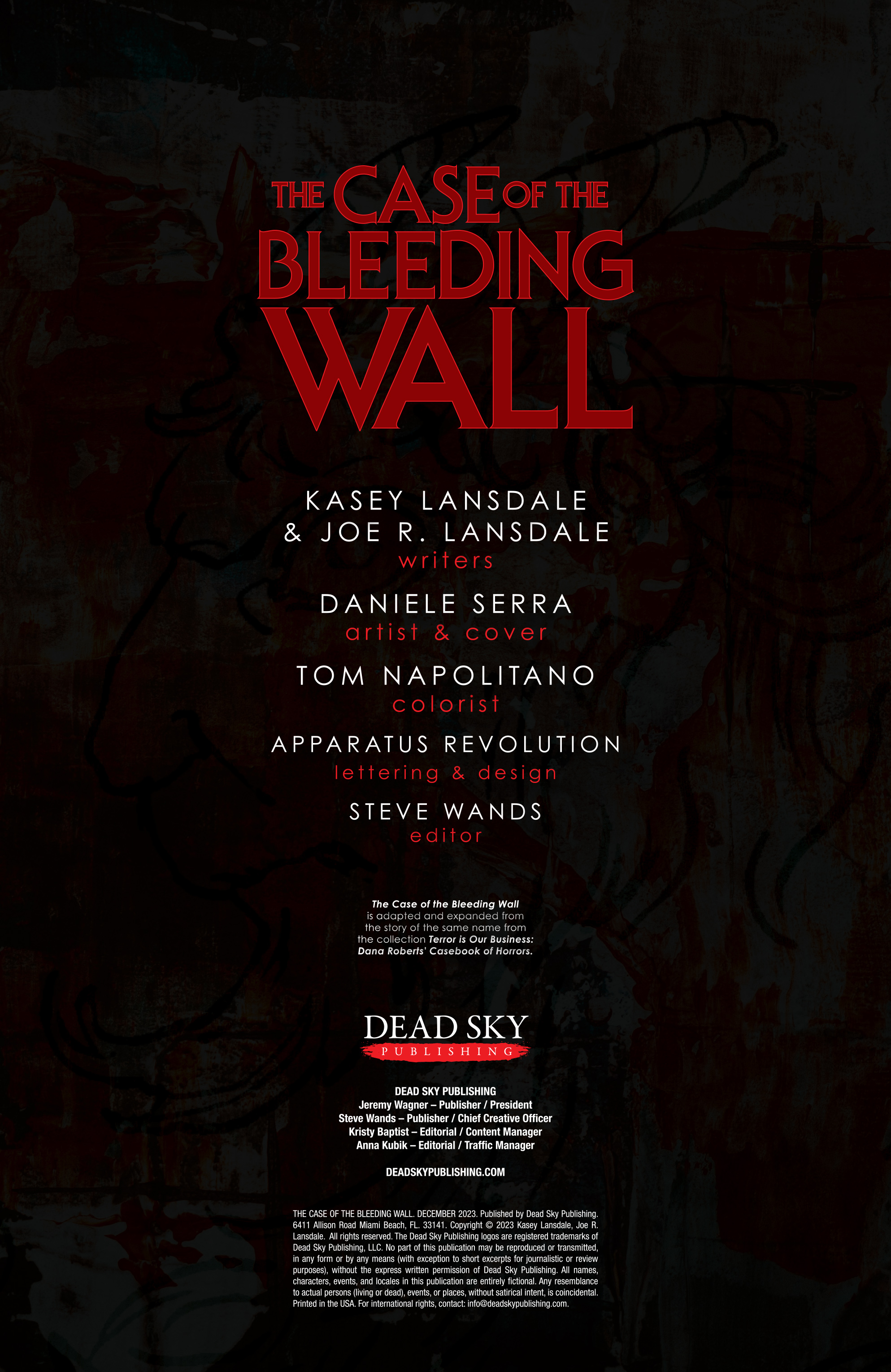 Read online The Case of the Bleeding Wall comic -  Issue #4 - 2