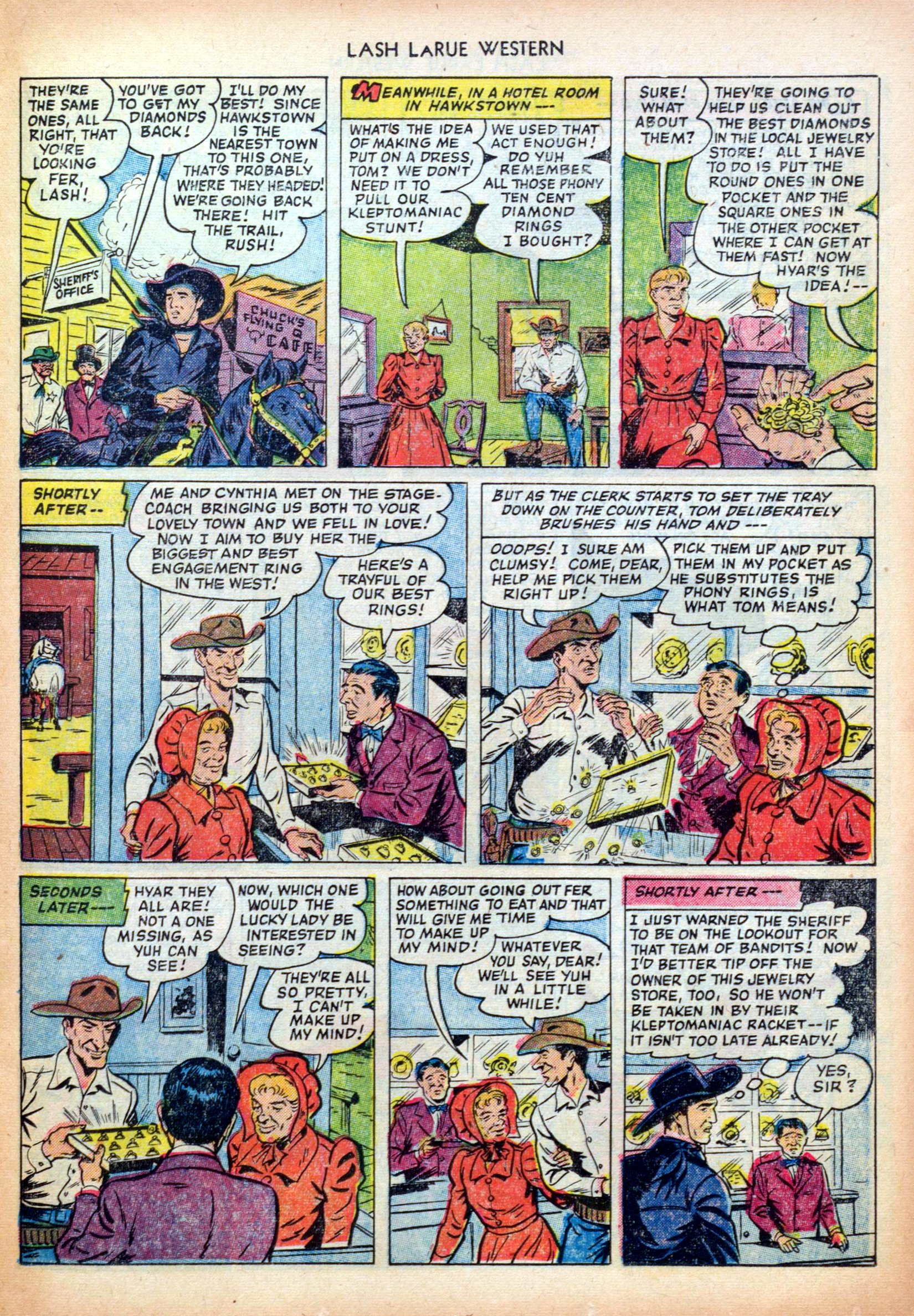 Read online Lash Larue Western (1949) comic -  Issue #26 - 17