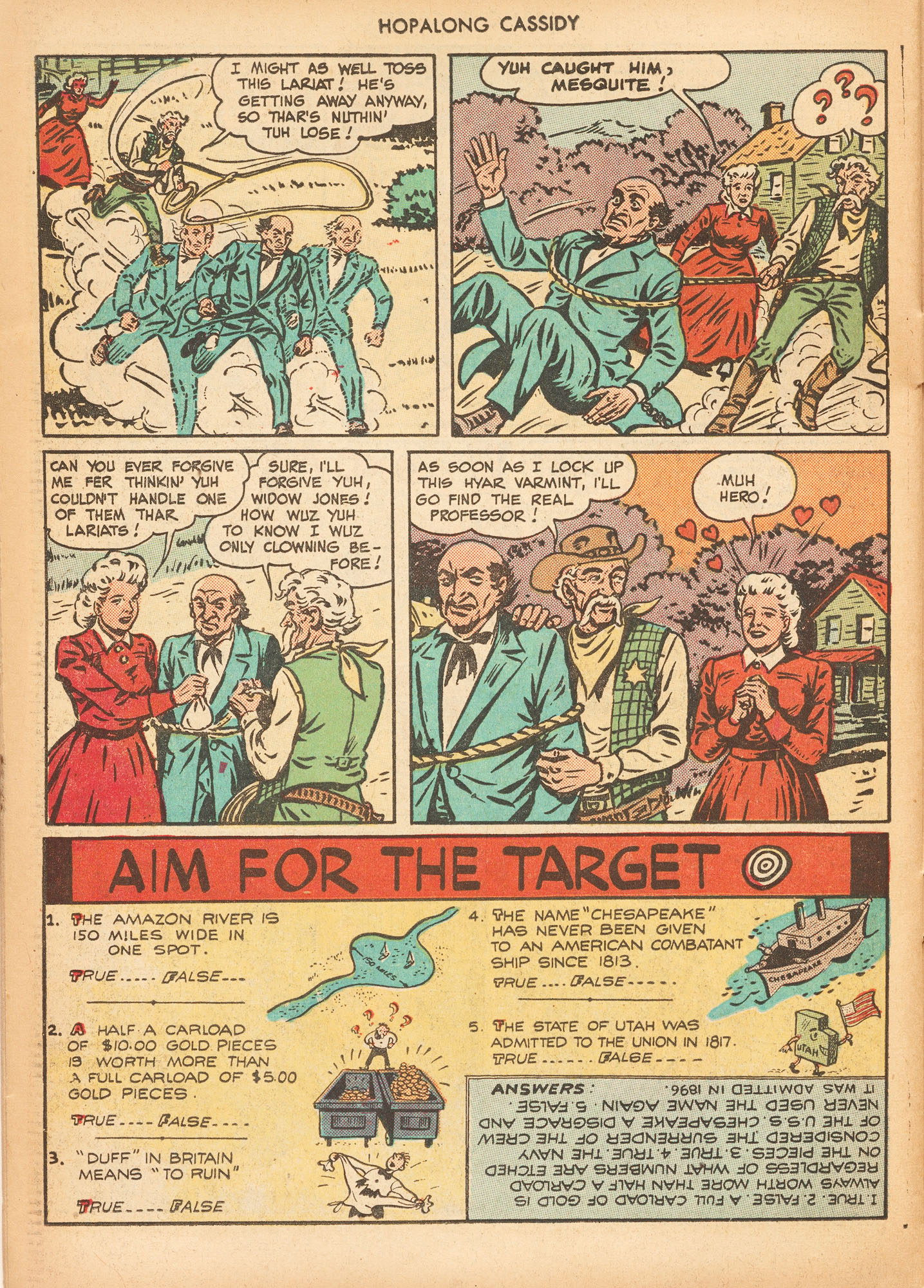 Read online Hopalong Cassidy comic -  Issue #33 - 38