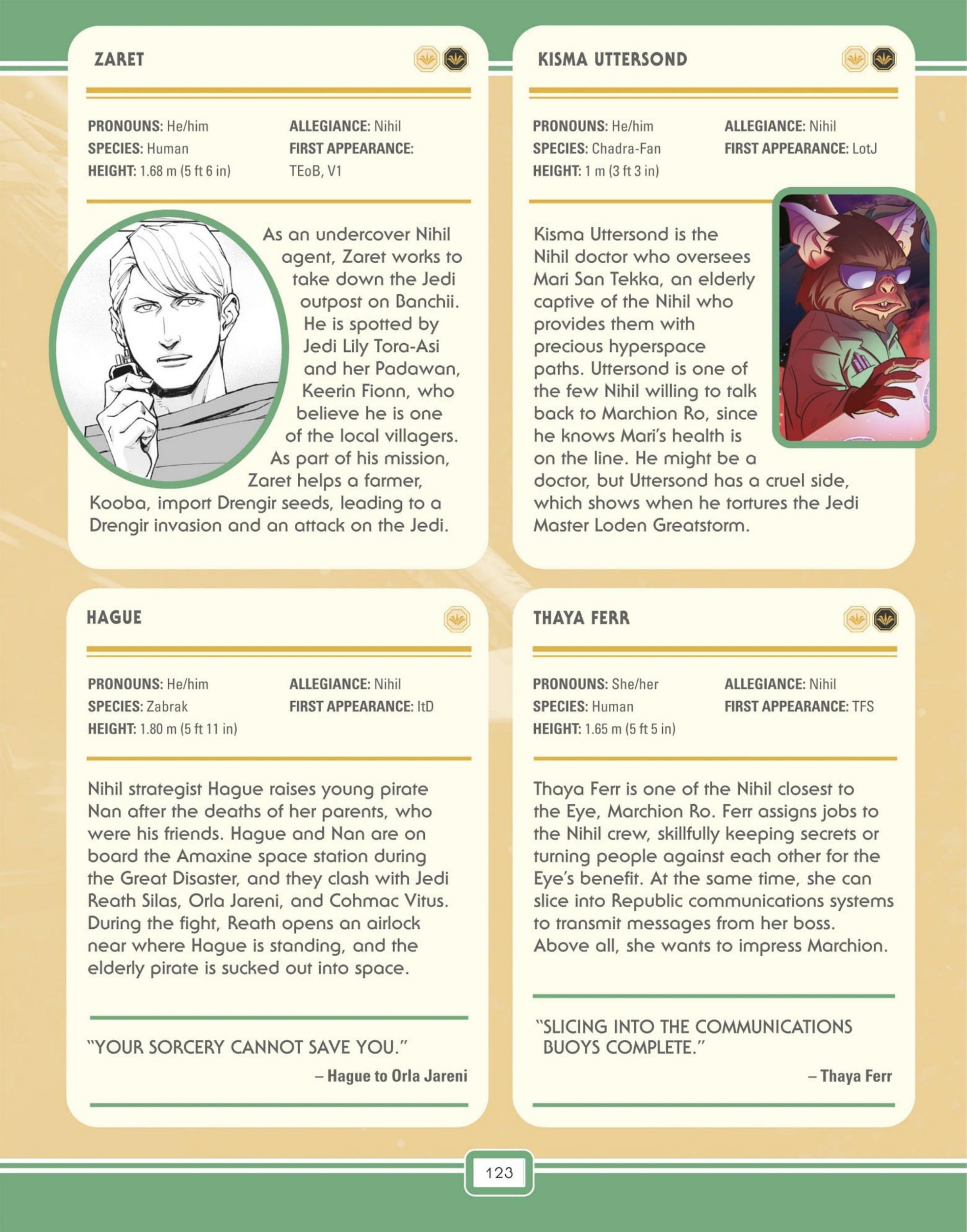 Read online Star Wars: The High Republic Character Encyclopedia comic -  Issue # TPB (Part 2) - 26