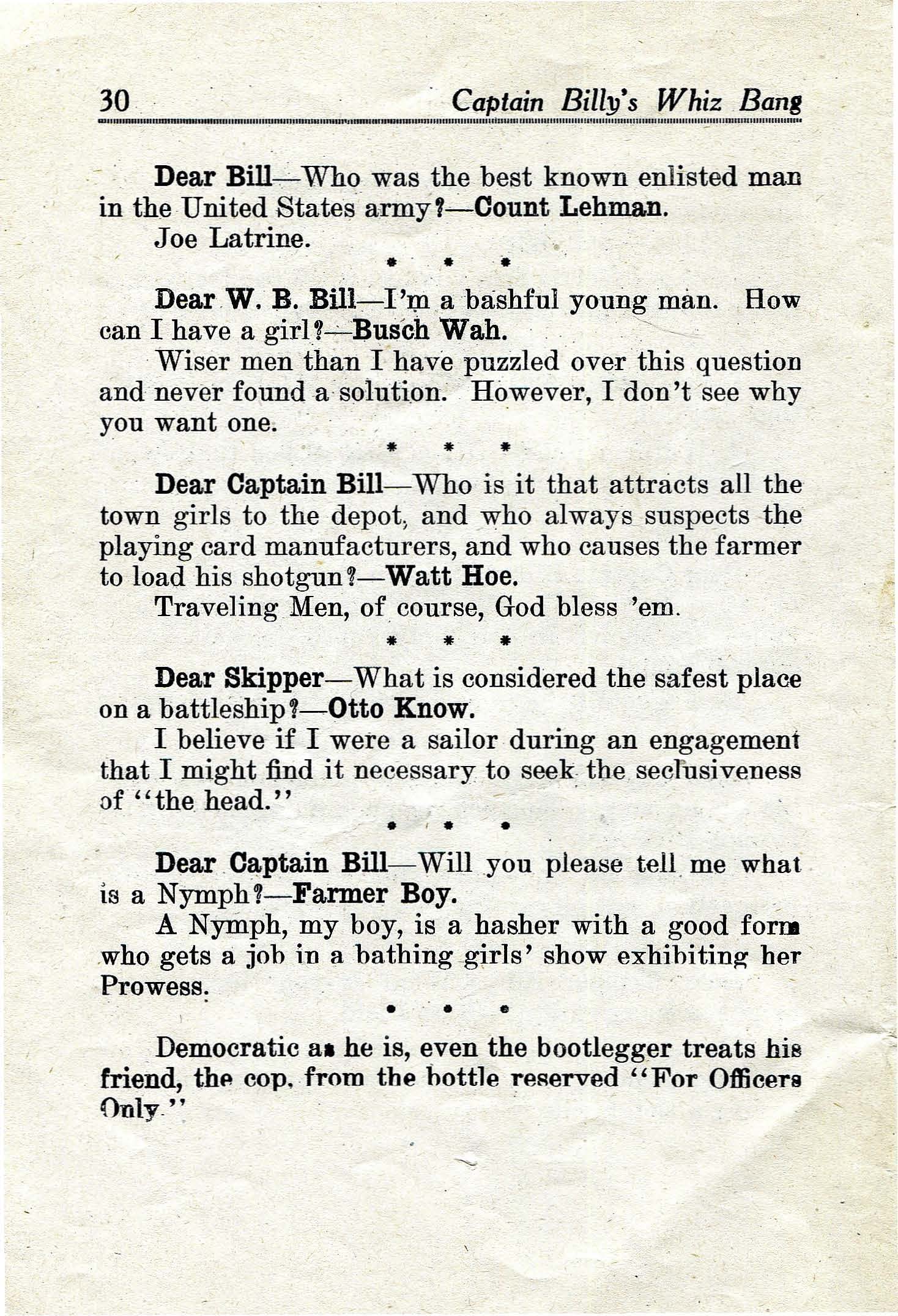 Read online Captain Billy's Whiz Bang comic -  Issue #21 - 32
