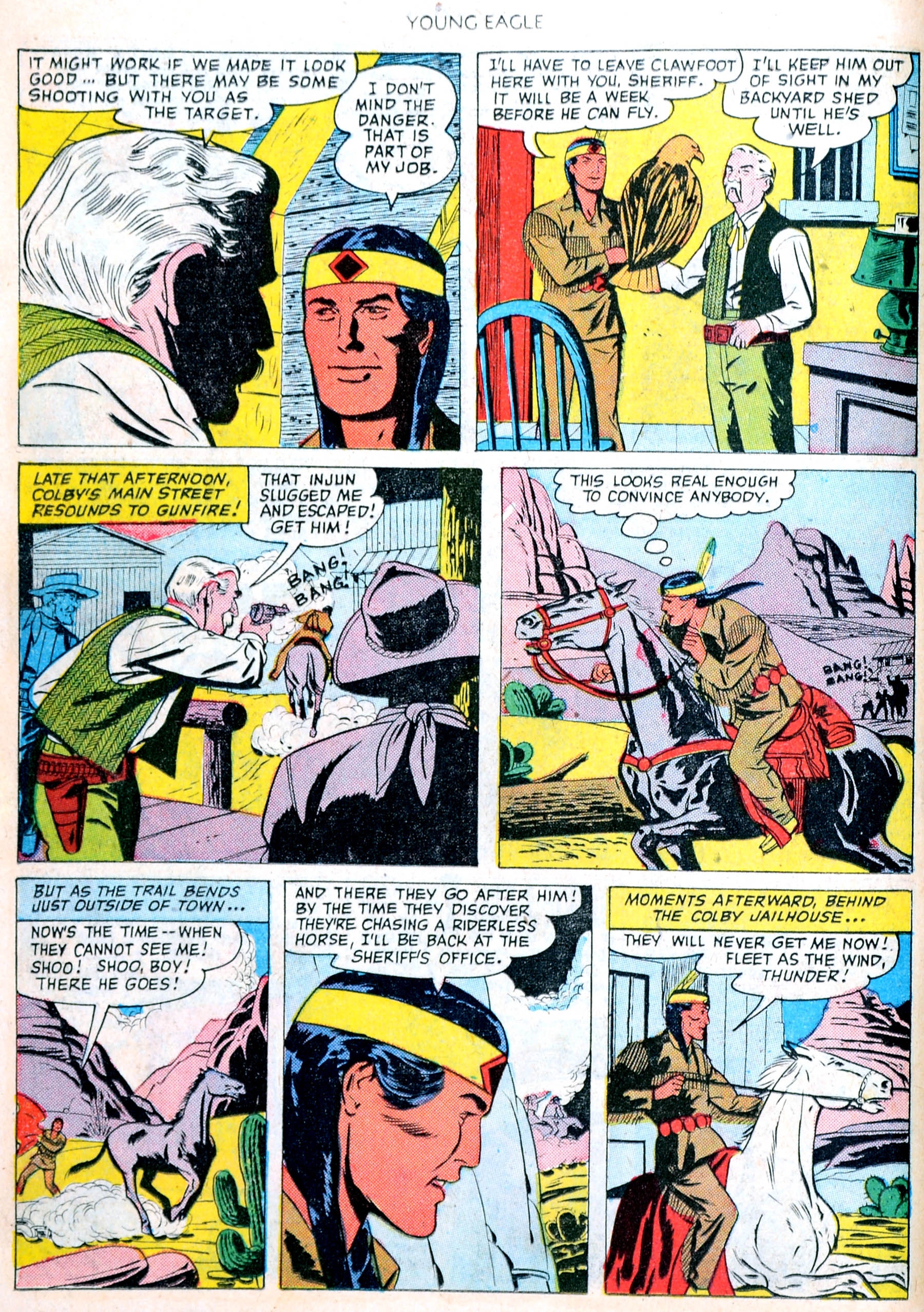 Read online Young Eagle comic -  Issue #4 - 10