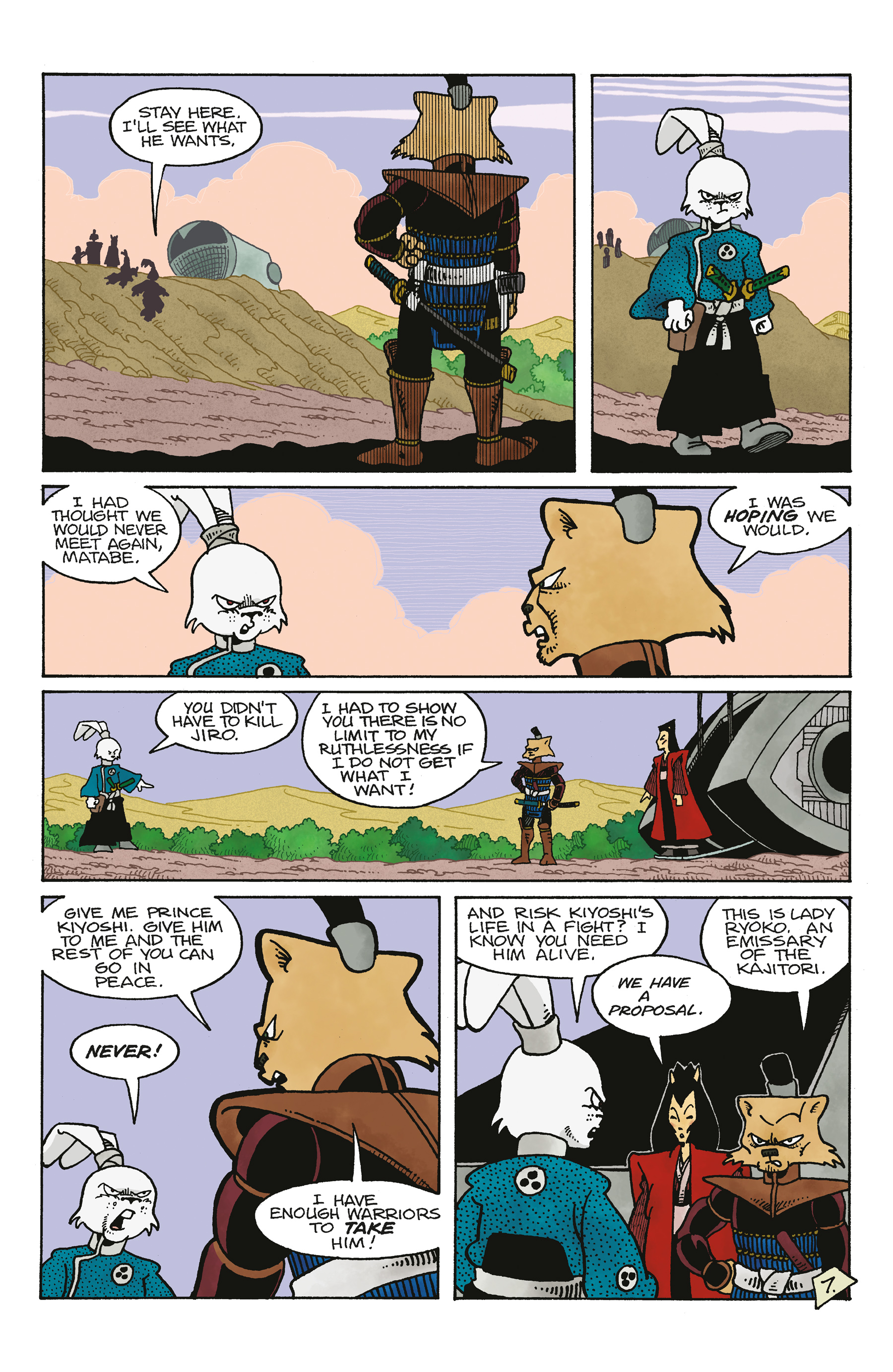 Read online Space Usagi: Death and Honor comic -  Issue #3 - 9
