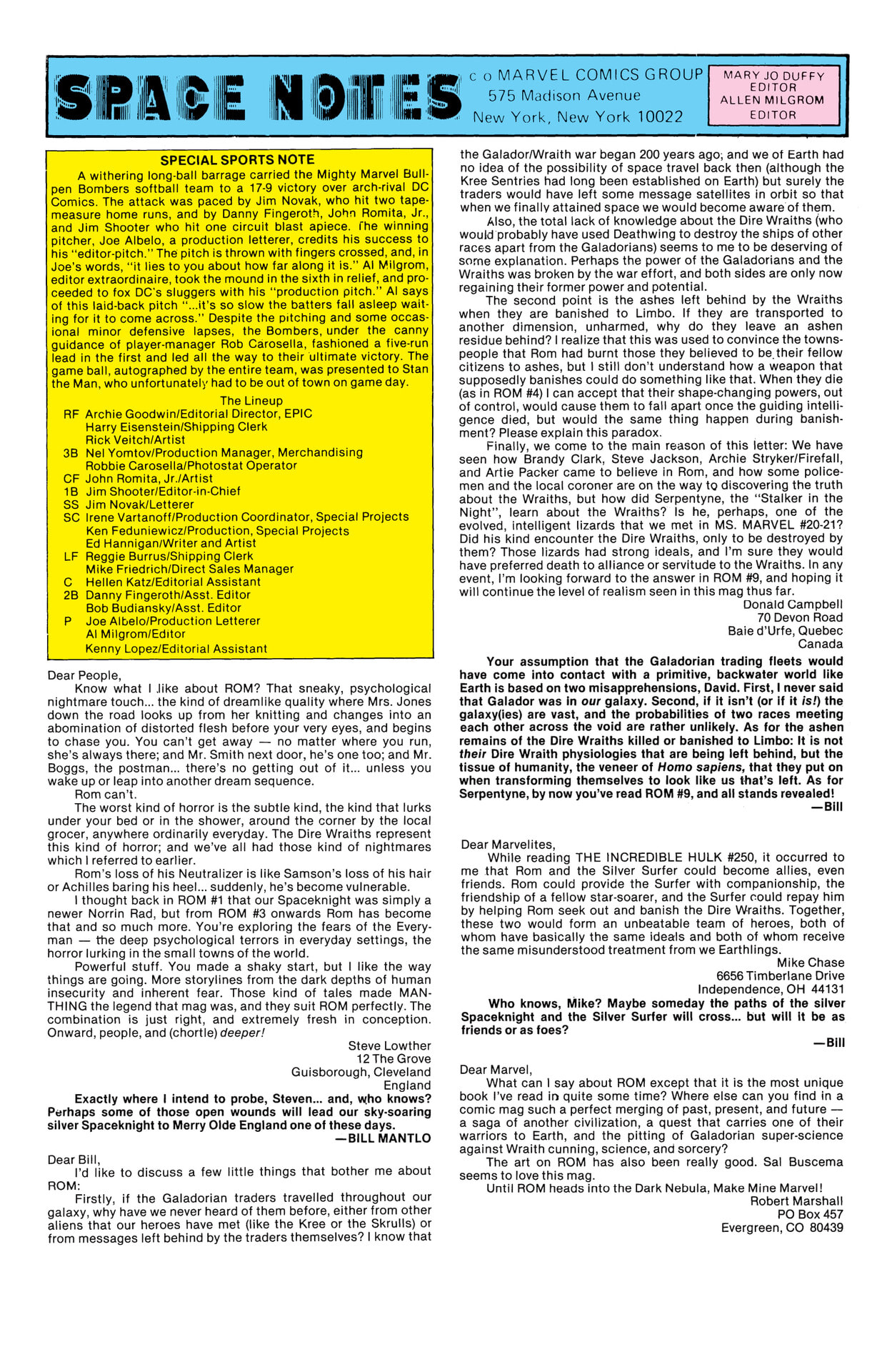 Read online Rom: The Original Marvel Years Omnibus comic -  Issue # TPB (Part 3) - 94