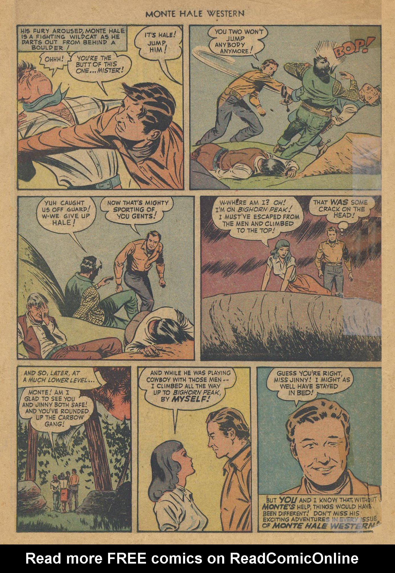 Read online Monte Hale Western comic -  Issue #36 - 49