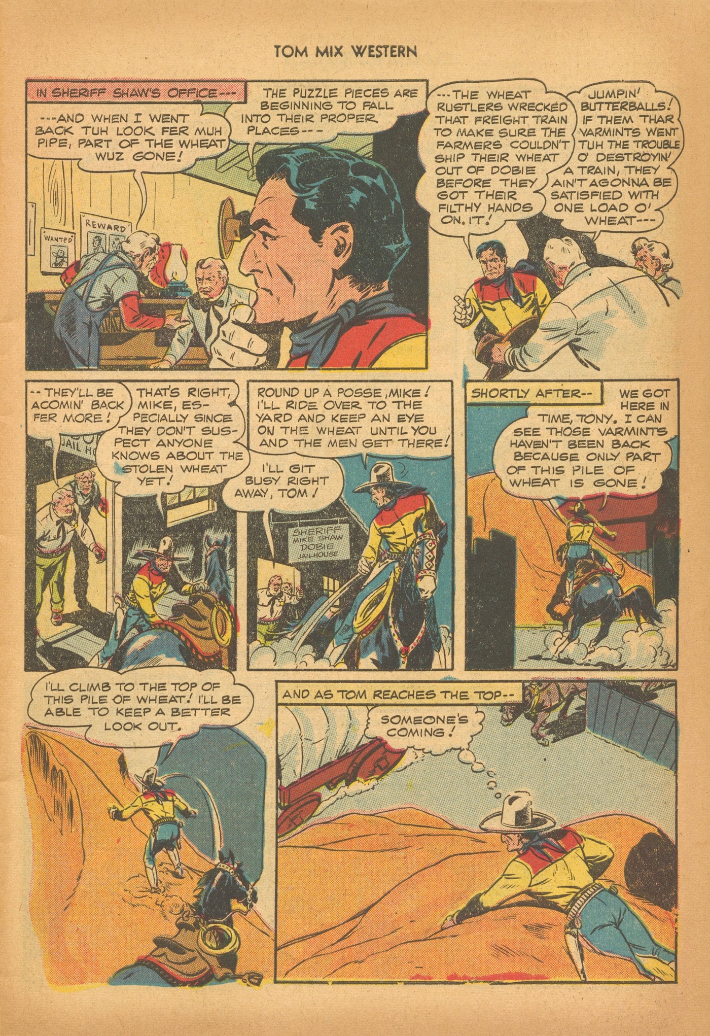 Read online Tom Mix Western (1948) comic -  Issue #6 - 7