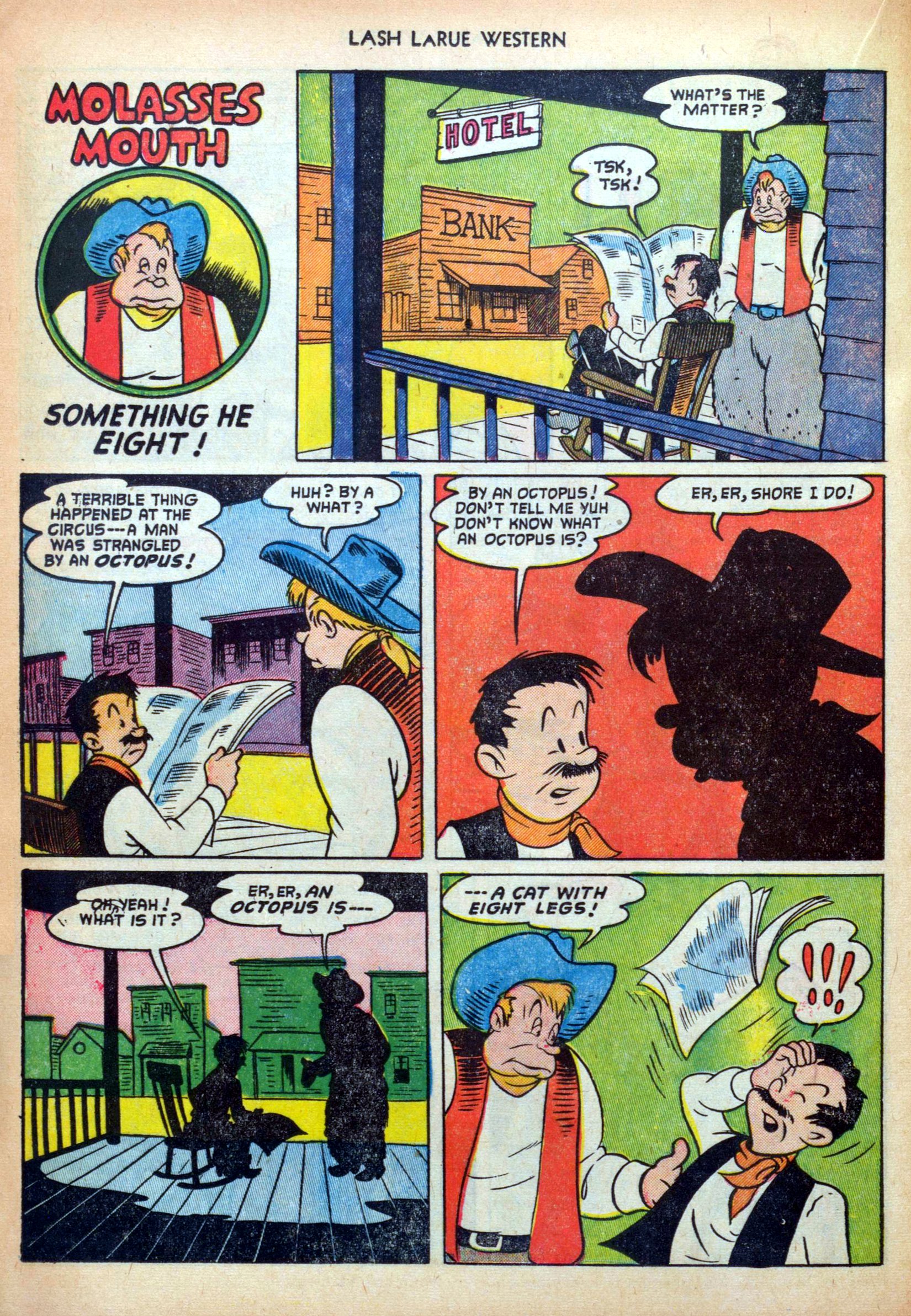 Read online Lash Larue Western (1949) comic -  Issue #34 - 24