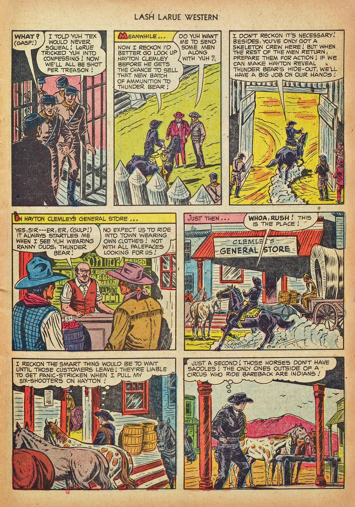 Read online Lash Larue Western (1949) comic -  Issue #44 - 11