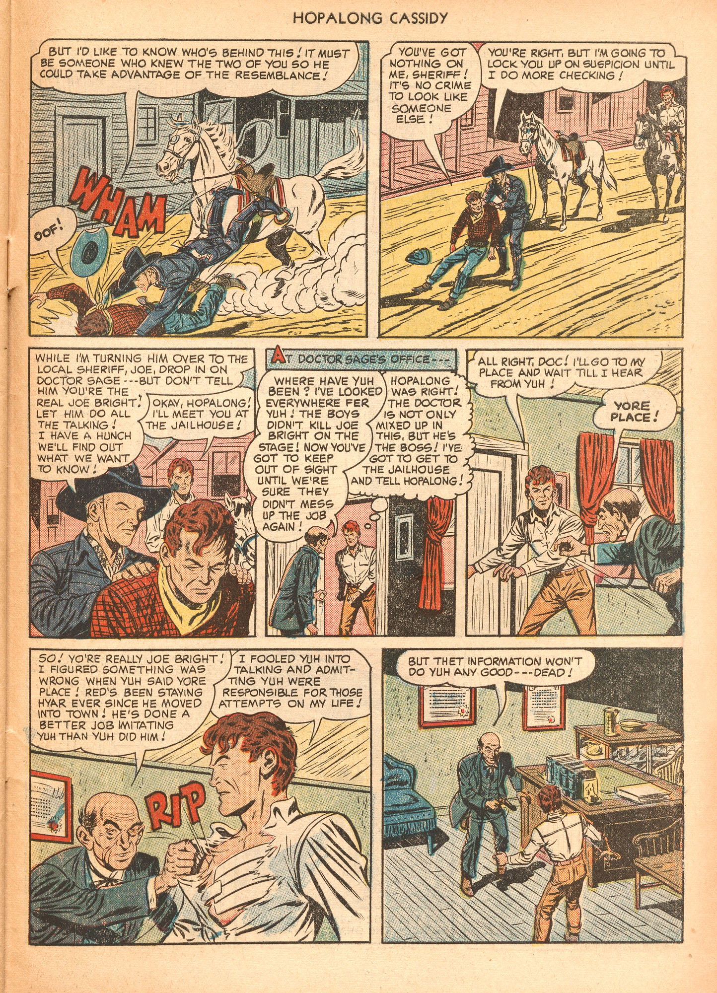 Read online Hopalong Cassidy comic -  Issue #47 - 47
