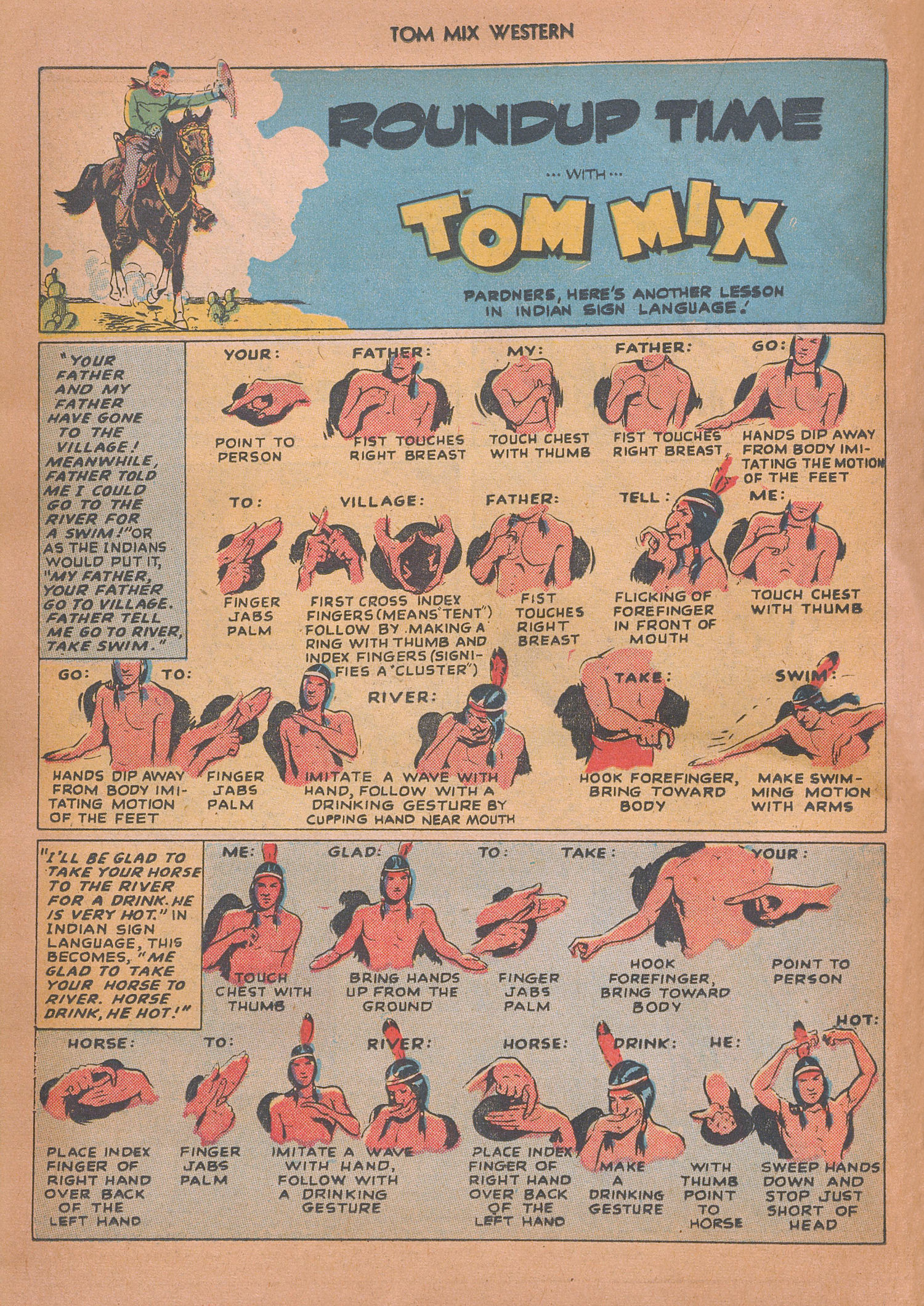 Read online Tom Mix Western (1948) comic -  Issue #13 - 38