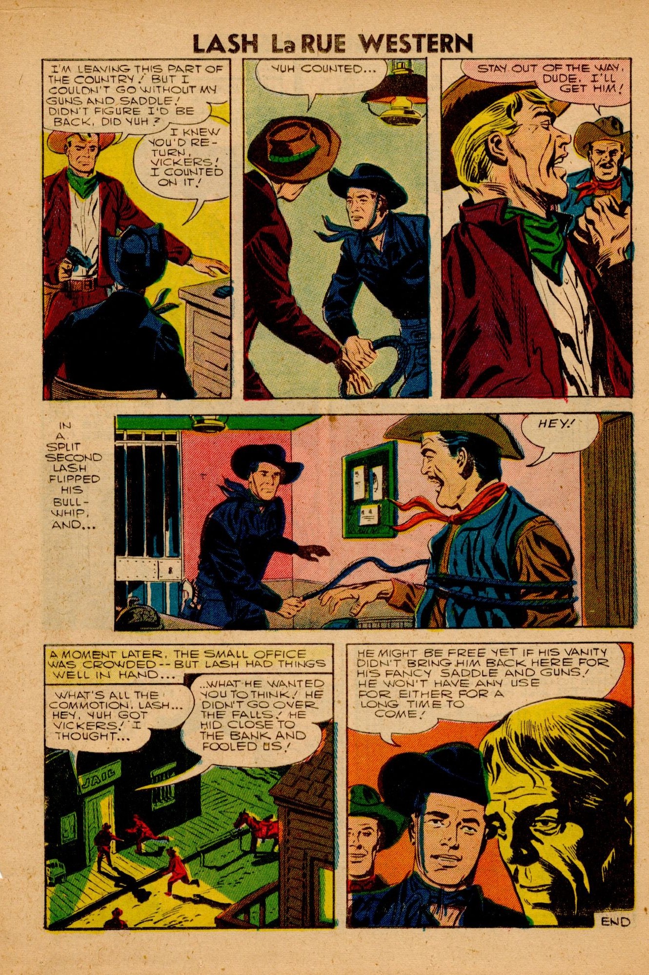 Read online Lash Larue Western (1949) comic -  Issue #63 - 26