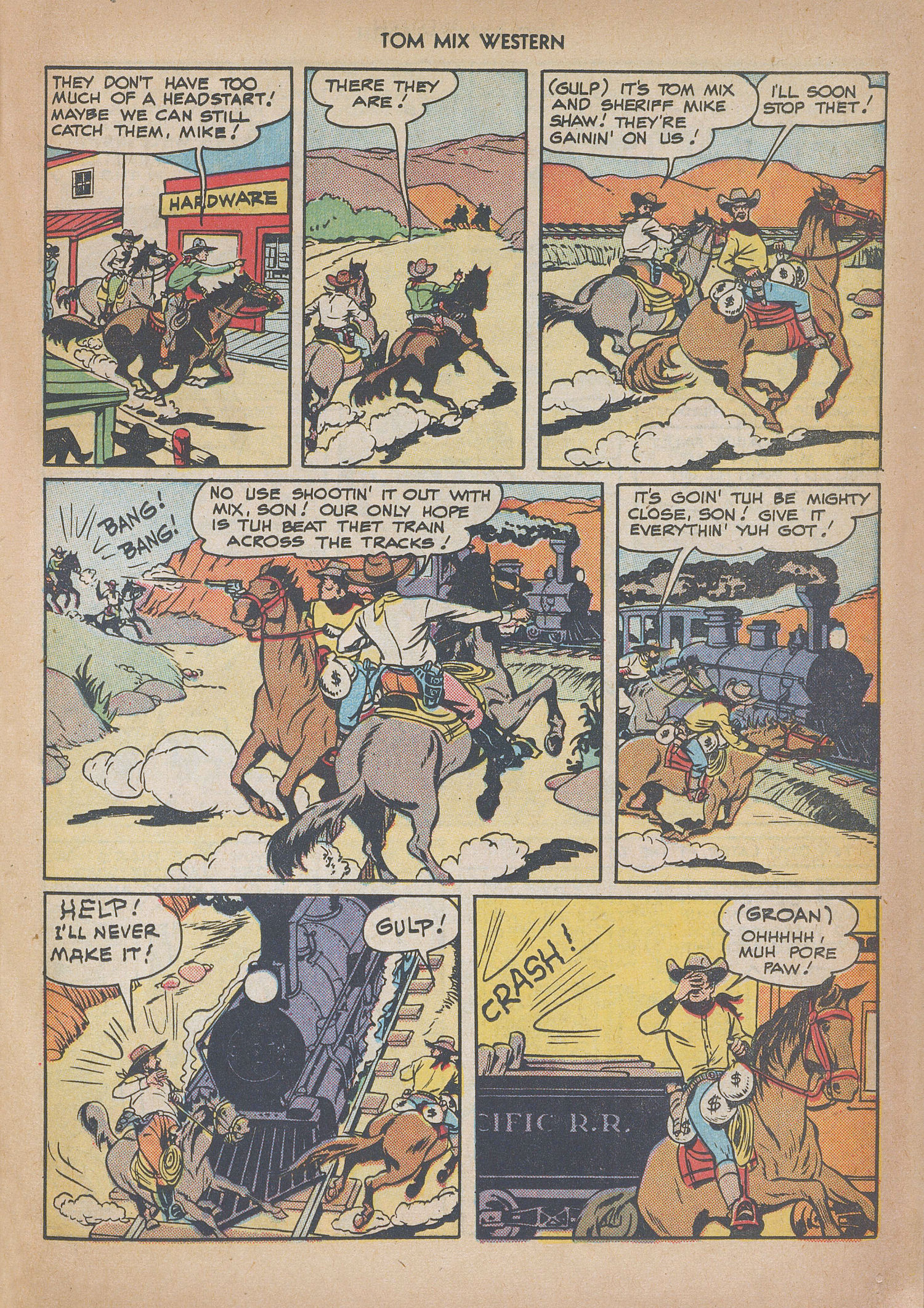 Read online Tom Mix Western (1948) comic -  Issue #12 - 25