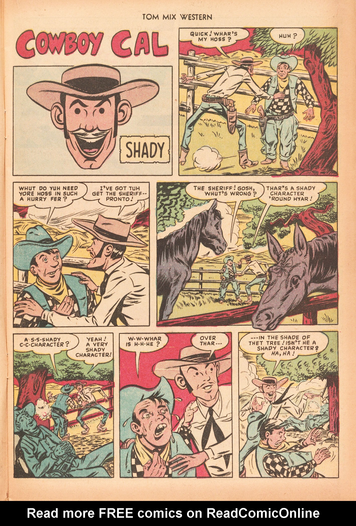 Read online Tom Mix Western (1948) comic -  Issue #25 - 17