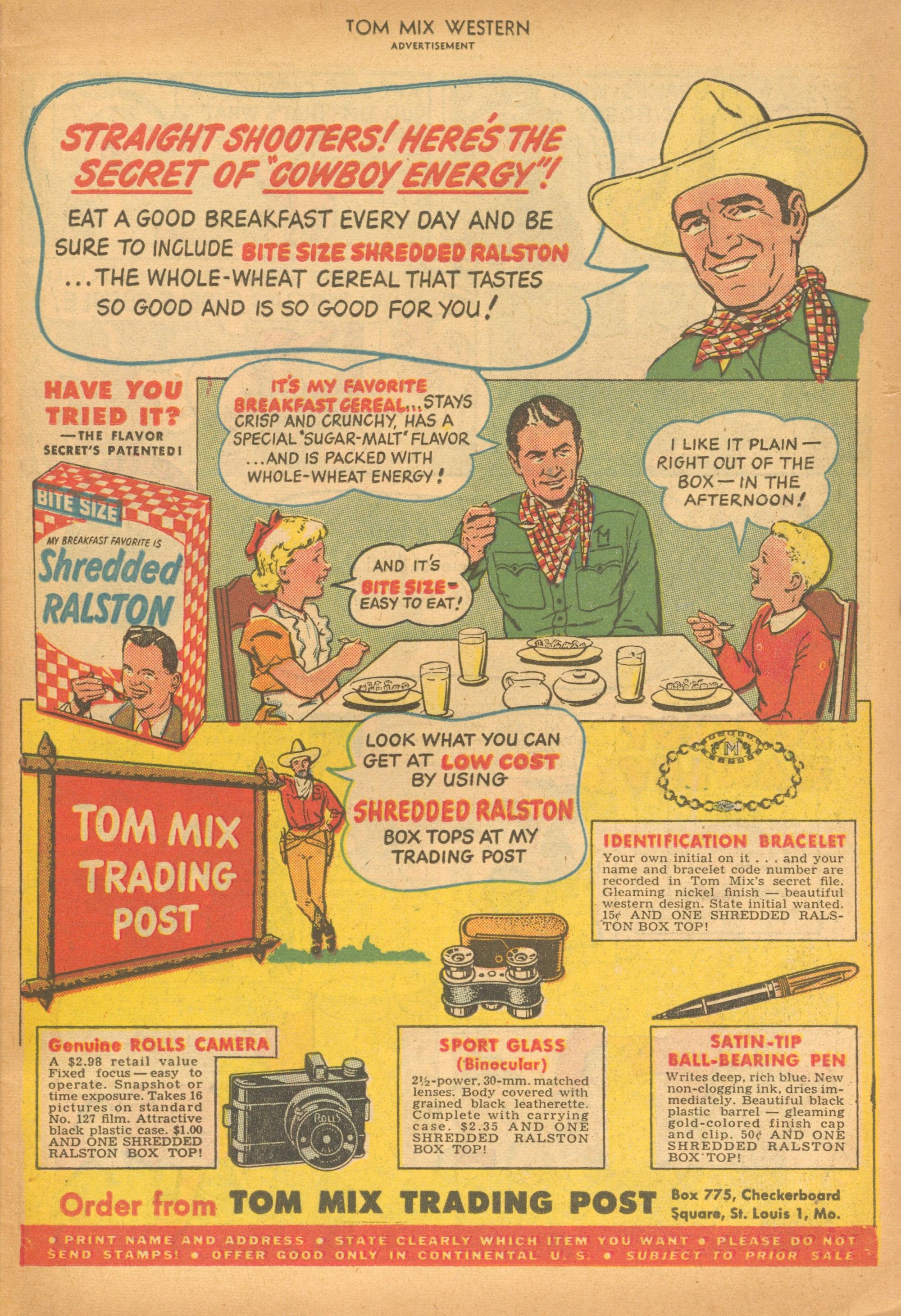 Read online Tom Mix Western (1948) comic -  Issue #20 - 39