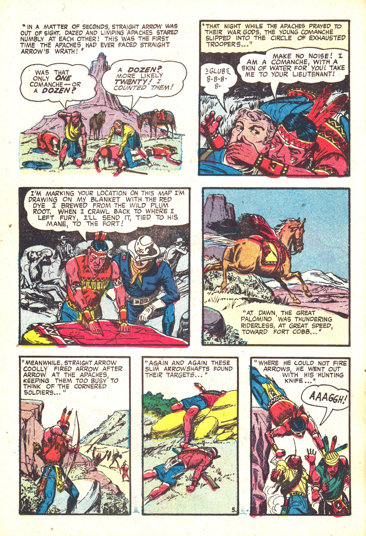 Read online Straight Arrow comic -  Issue #37 - 22