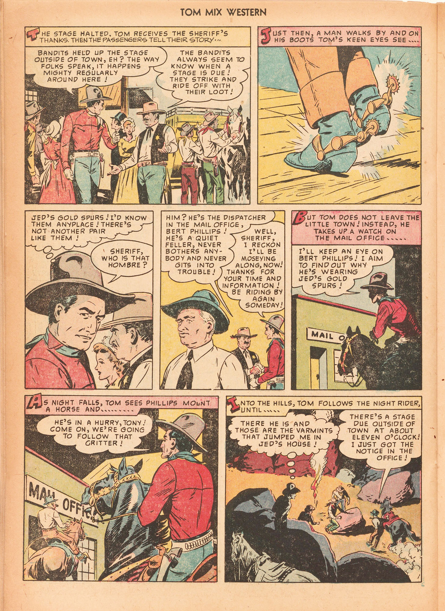 Read online Tom Mix Western (1948) comic -  Issue #25 - 30