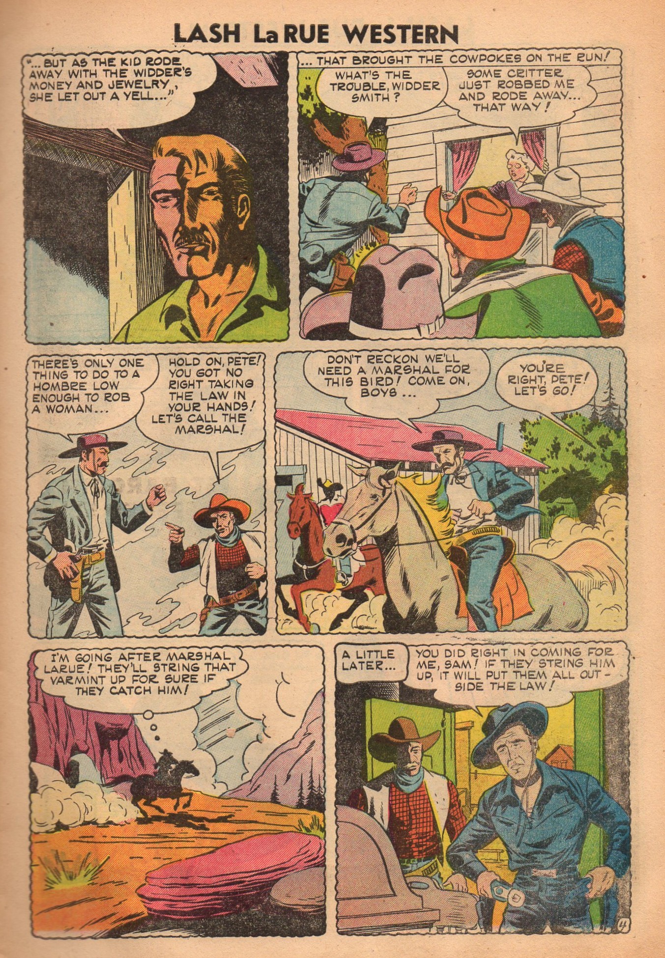 Read online Lash Larue Western (1949) comic -  Issue #52 - 7