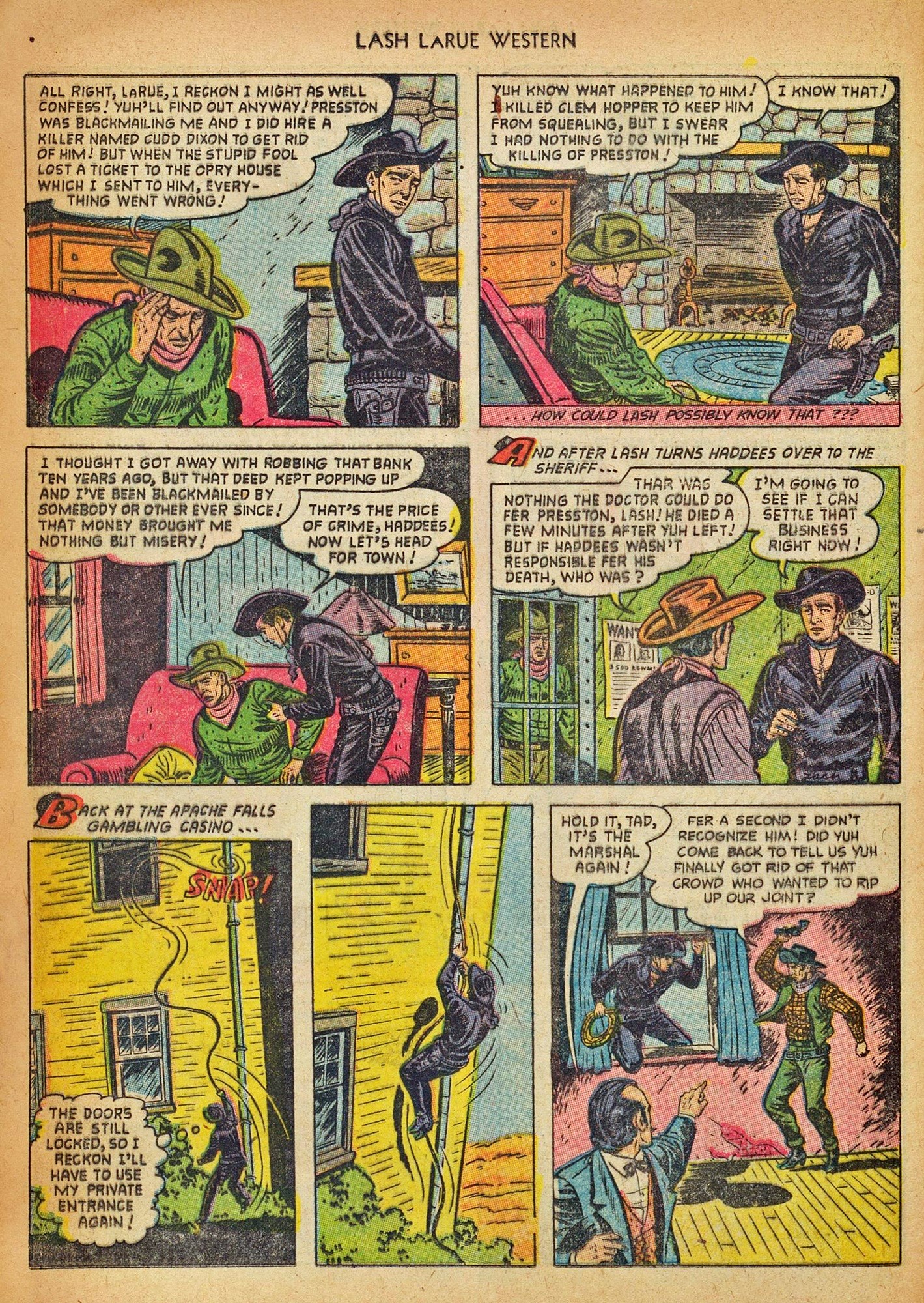 Read online Lash Larue Western (1949) comic -  Issue #42 - 24