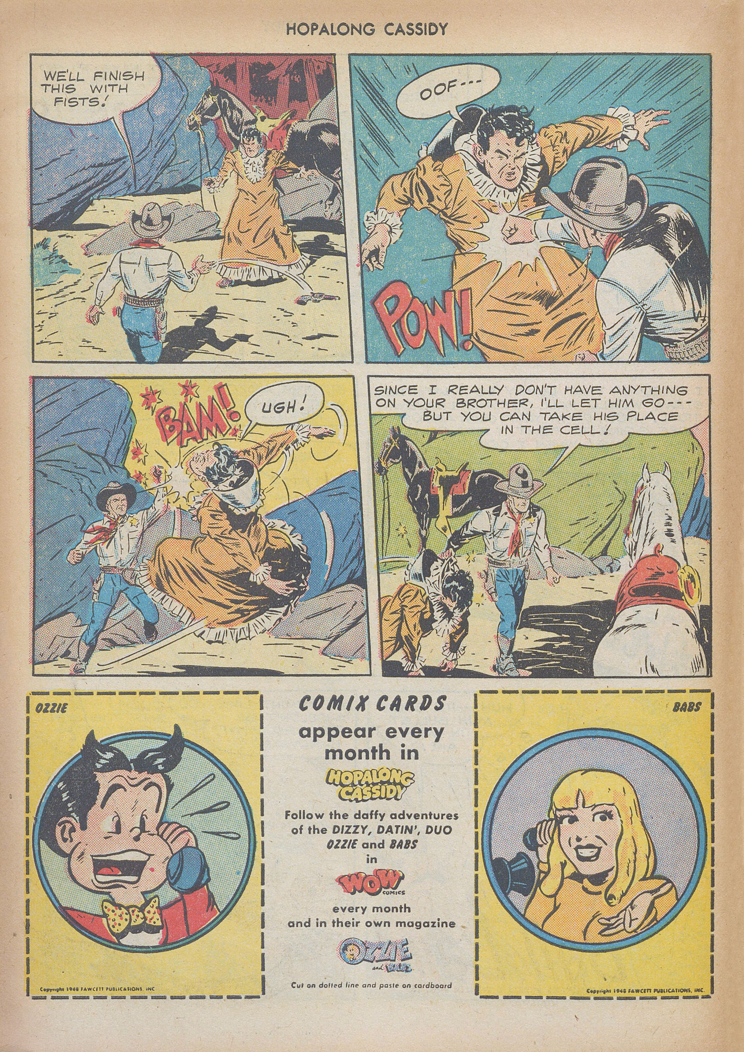 Read online Hopalong Cassidy comic -  Issue #22 - 22