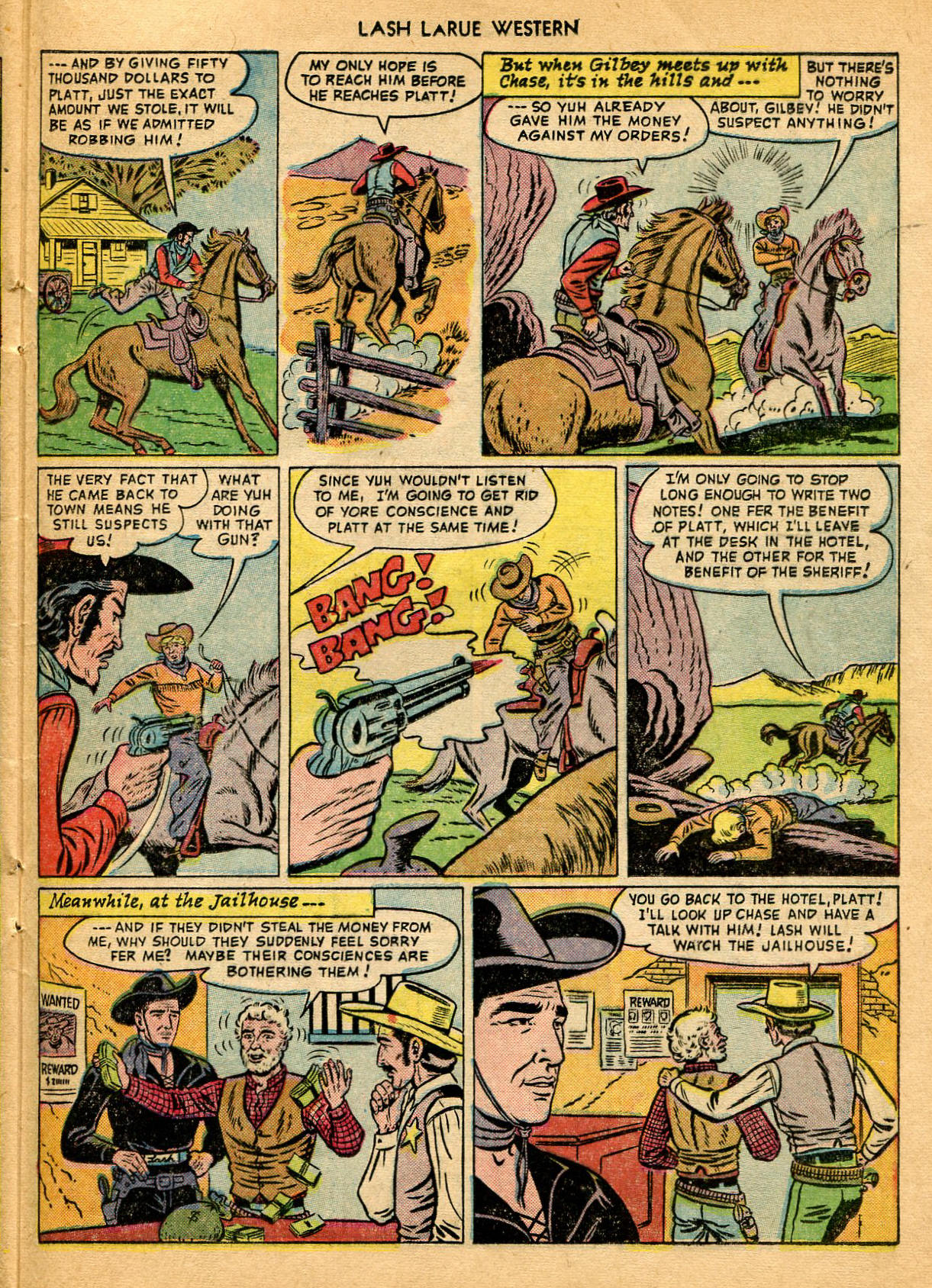 Read online Lash Larue Western (1949) comic -  Issue #9 - 21