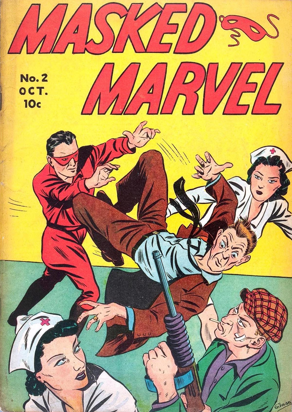 Read online Masked Marvel comic -  Issue #2 - 1