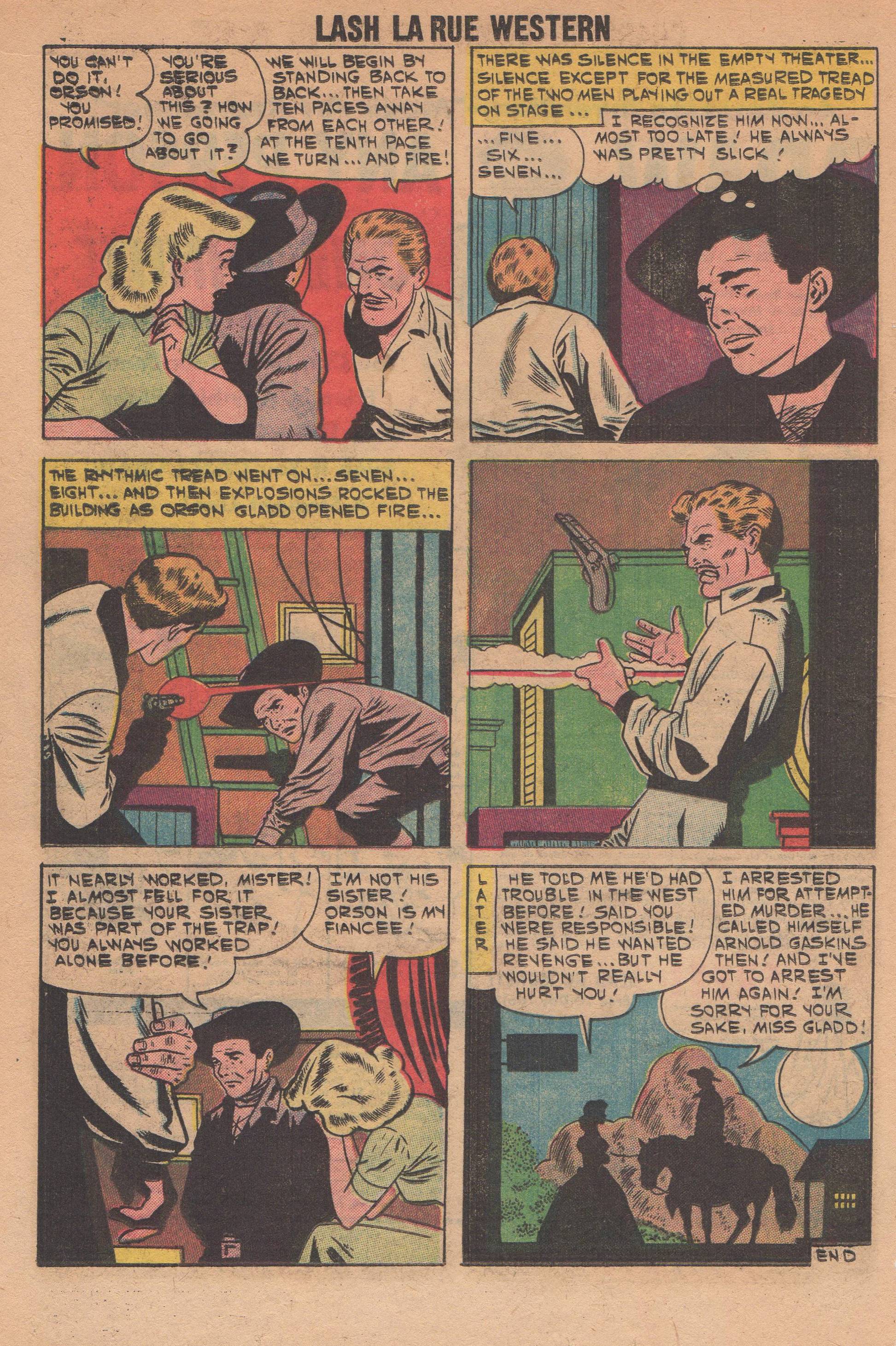 Read online Lash Larue Western (1949) comic -  Issue #82 - 16