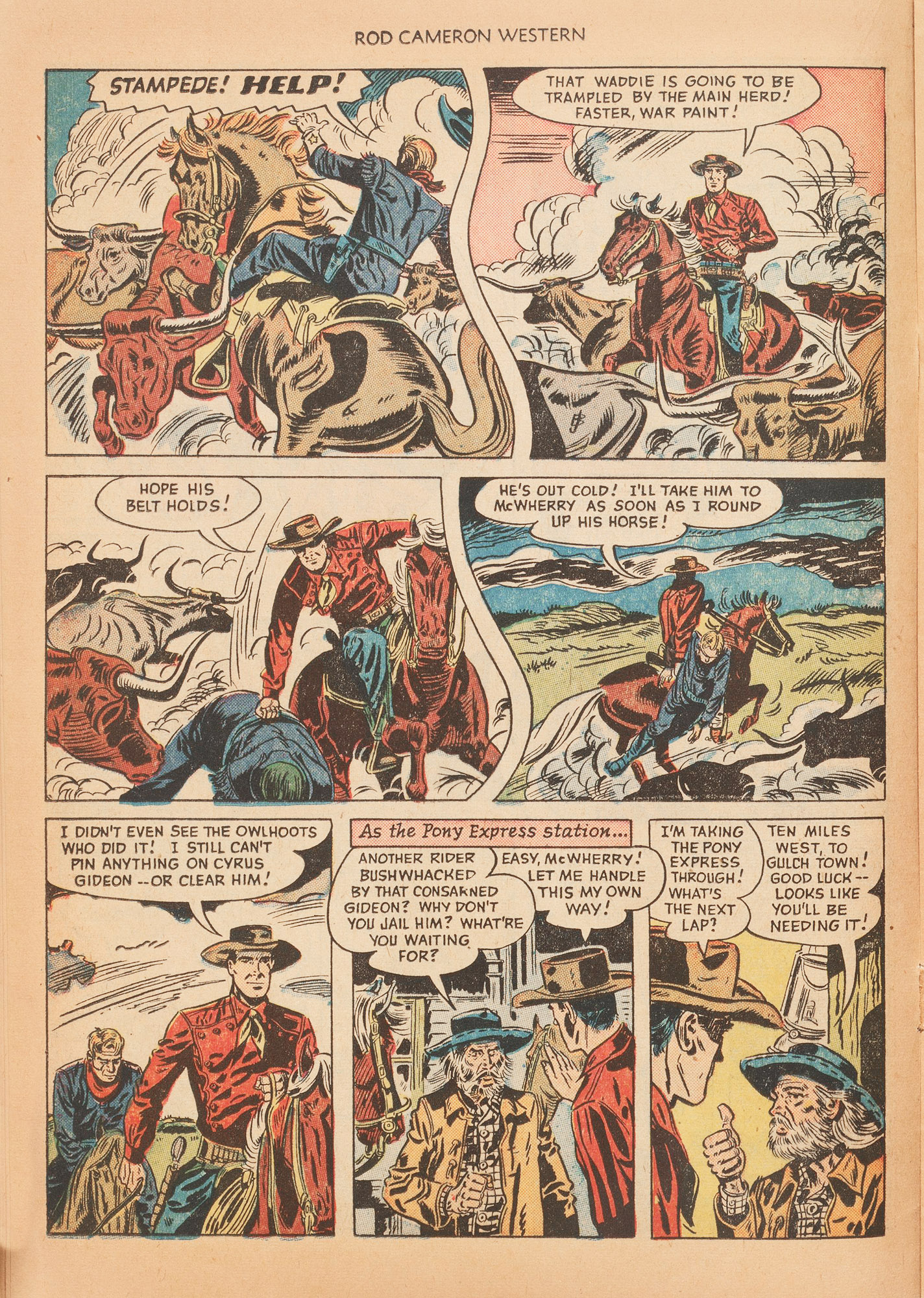 Read online Rod Cameron Western comic -  Issue #5 - 16