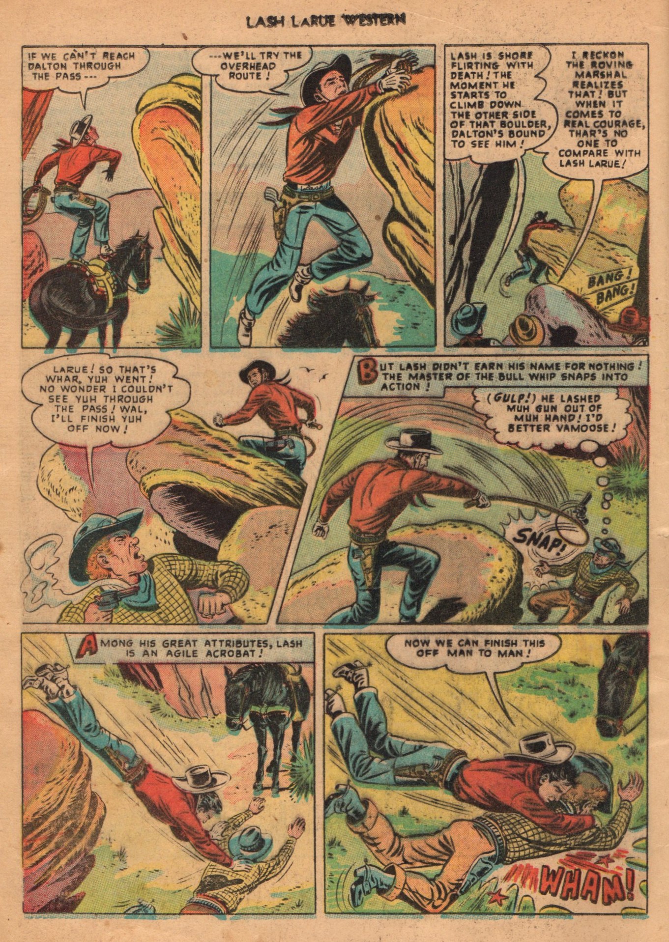 Read online Lash Larue Western (1949) comic -  Issue #1 - 4