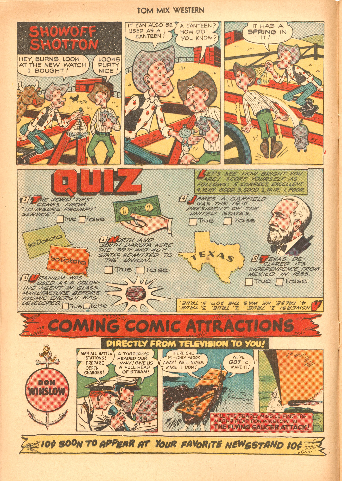 Read online Tom Mix Western (1948) comic -  Issue #36 - 16