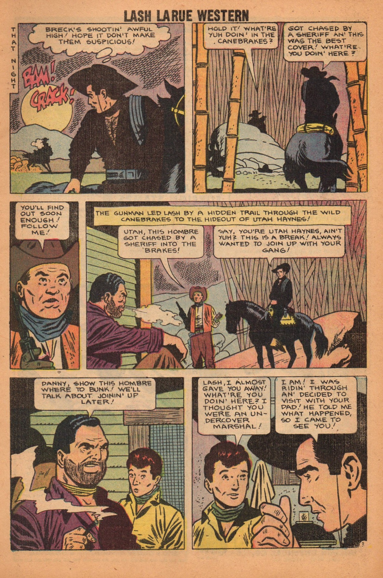 Read online Lash Larue Western (1949) comic -  Issue #71 - 6