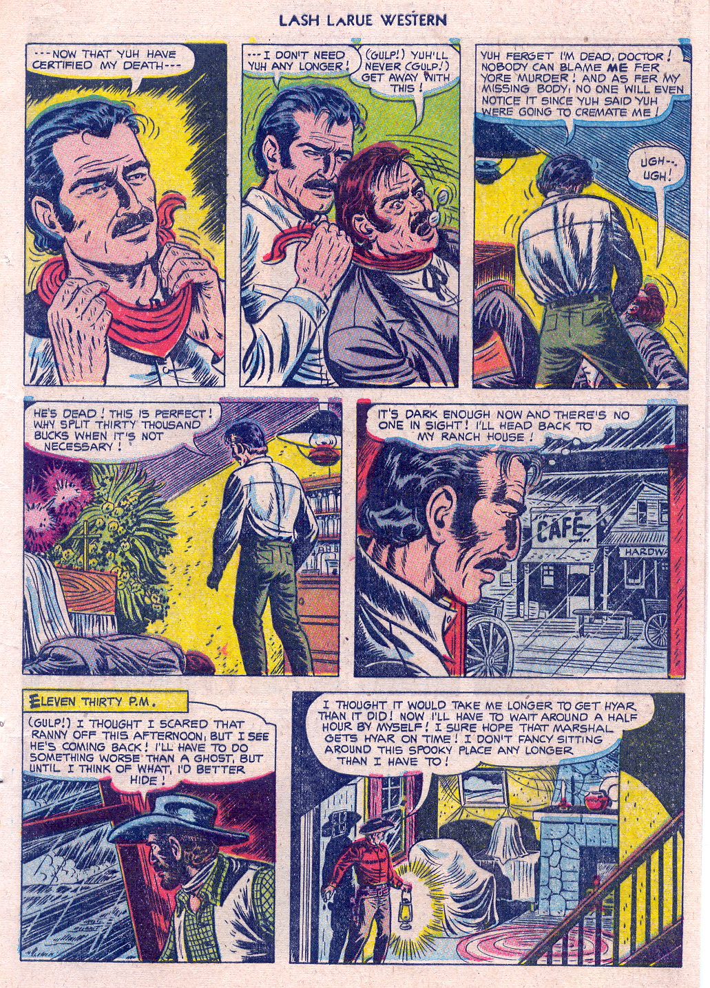 Read online Lash Larue Western (1949) comic -  Issue #45 - 9