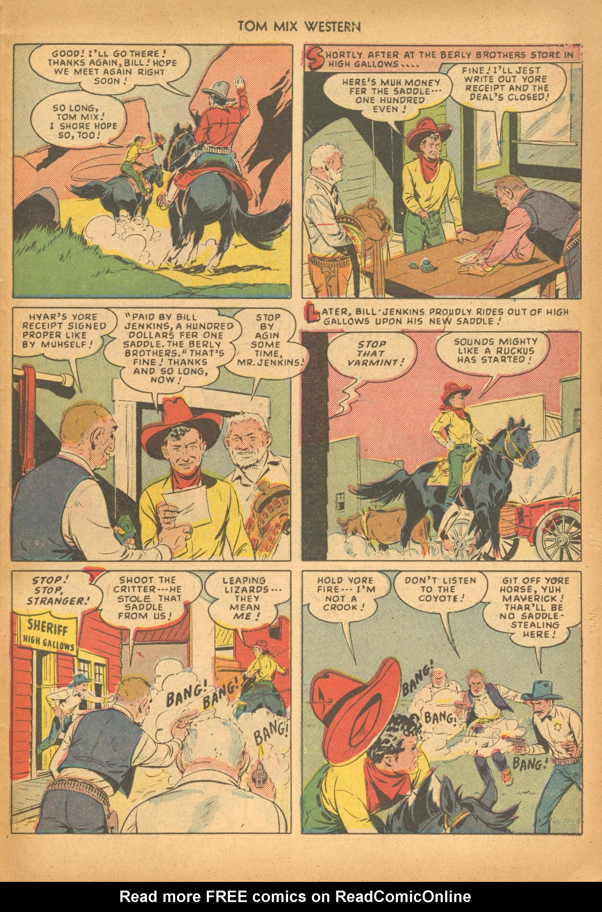 Read online Tom Mix Western (1948) comic -  Issue #20 - 43