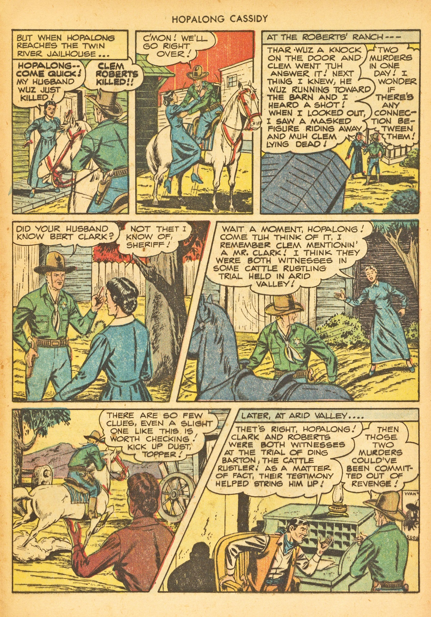 Read online Hopalong Cassidy comic -  Issue #30 - 43