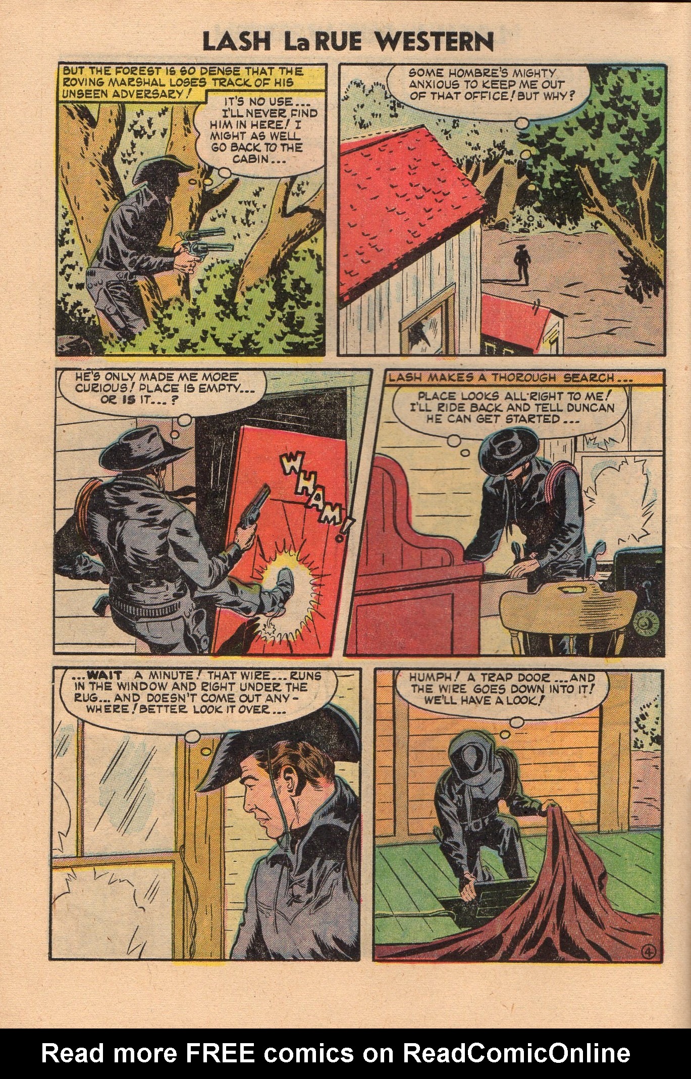 Read online Lash Larue Western (1949) comic -  Issue #50 - 6