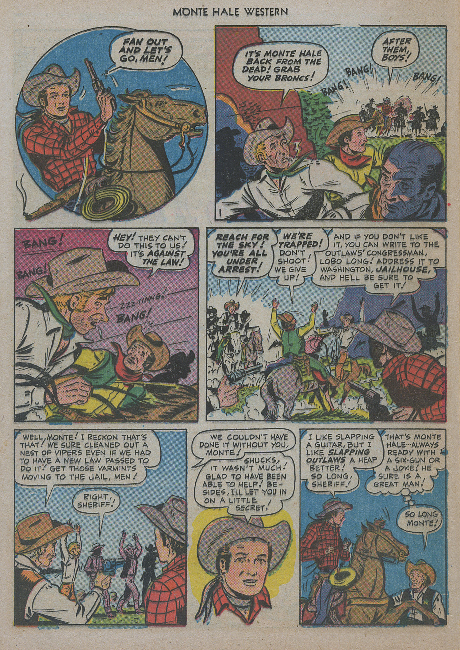 Read online Monte Hale Western comic -  Issue #47 - 12