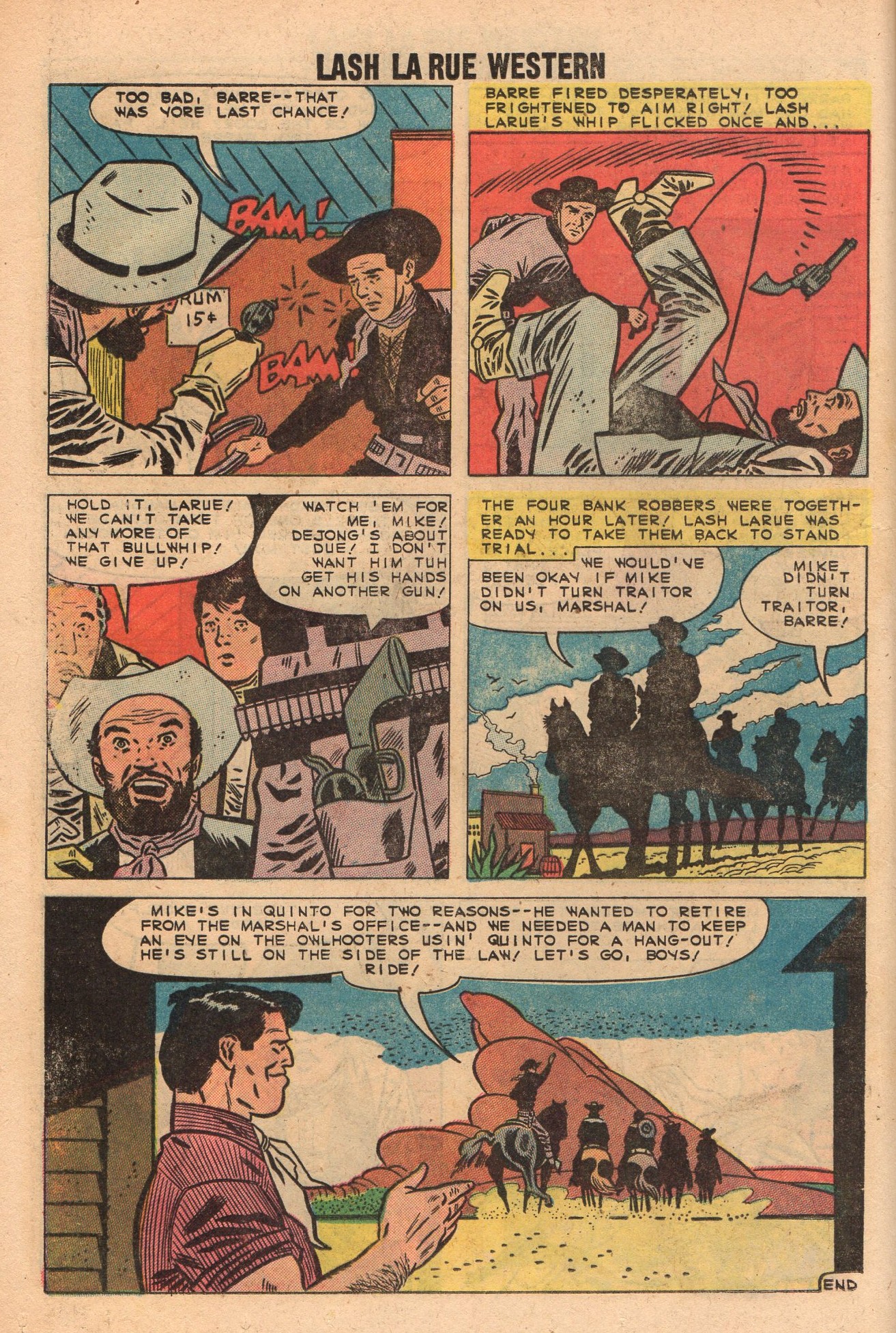 Read online Lash Larue Western (1949) comic -  Issue #73 - 12