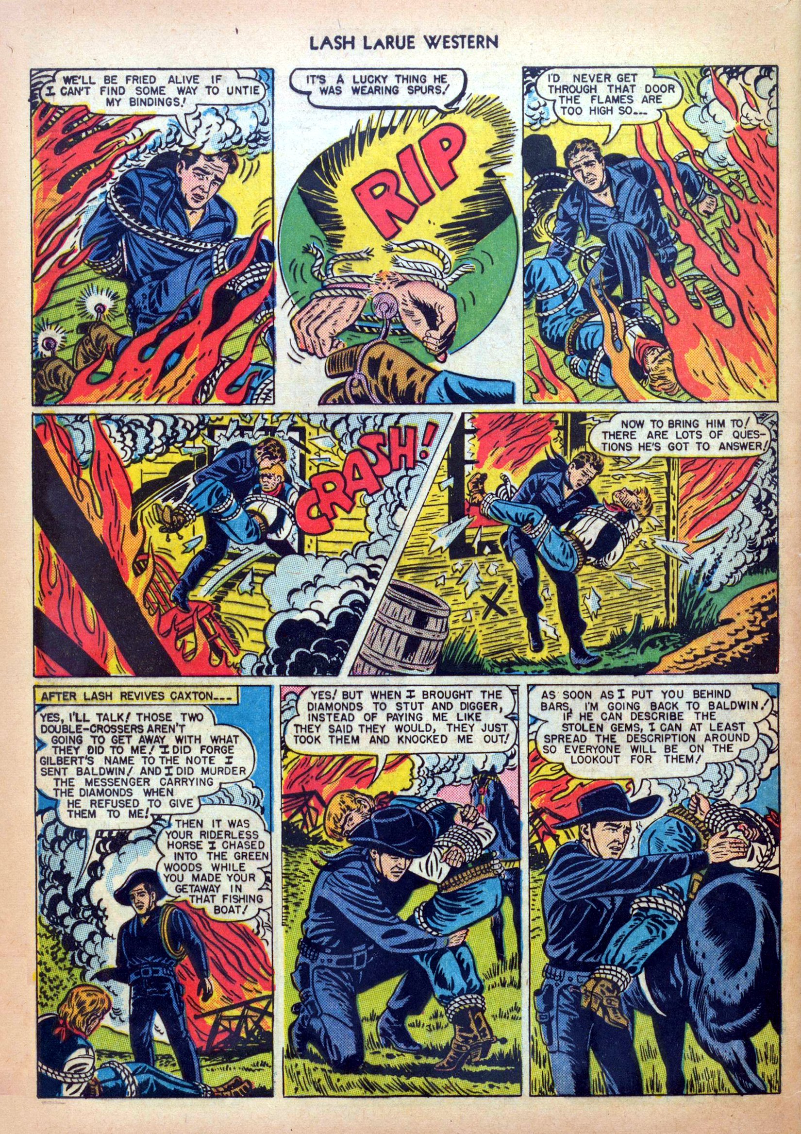 Read online Lash Larue Western (1949) comic -  Issue #5 - 32