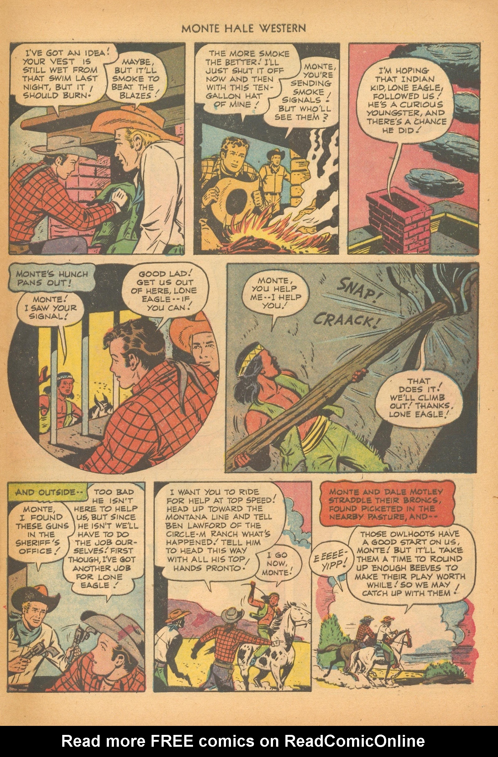 Read online Monte Hale Western comic -  Issue #74 - 33