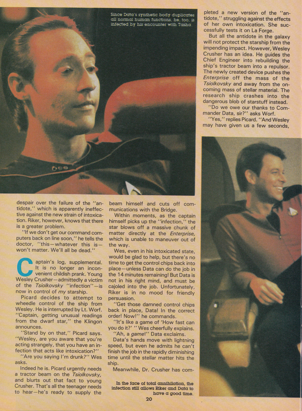 Read online Star Trek The Next Generation (1990) comic -  Issue #14 - 20